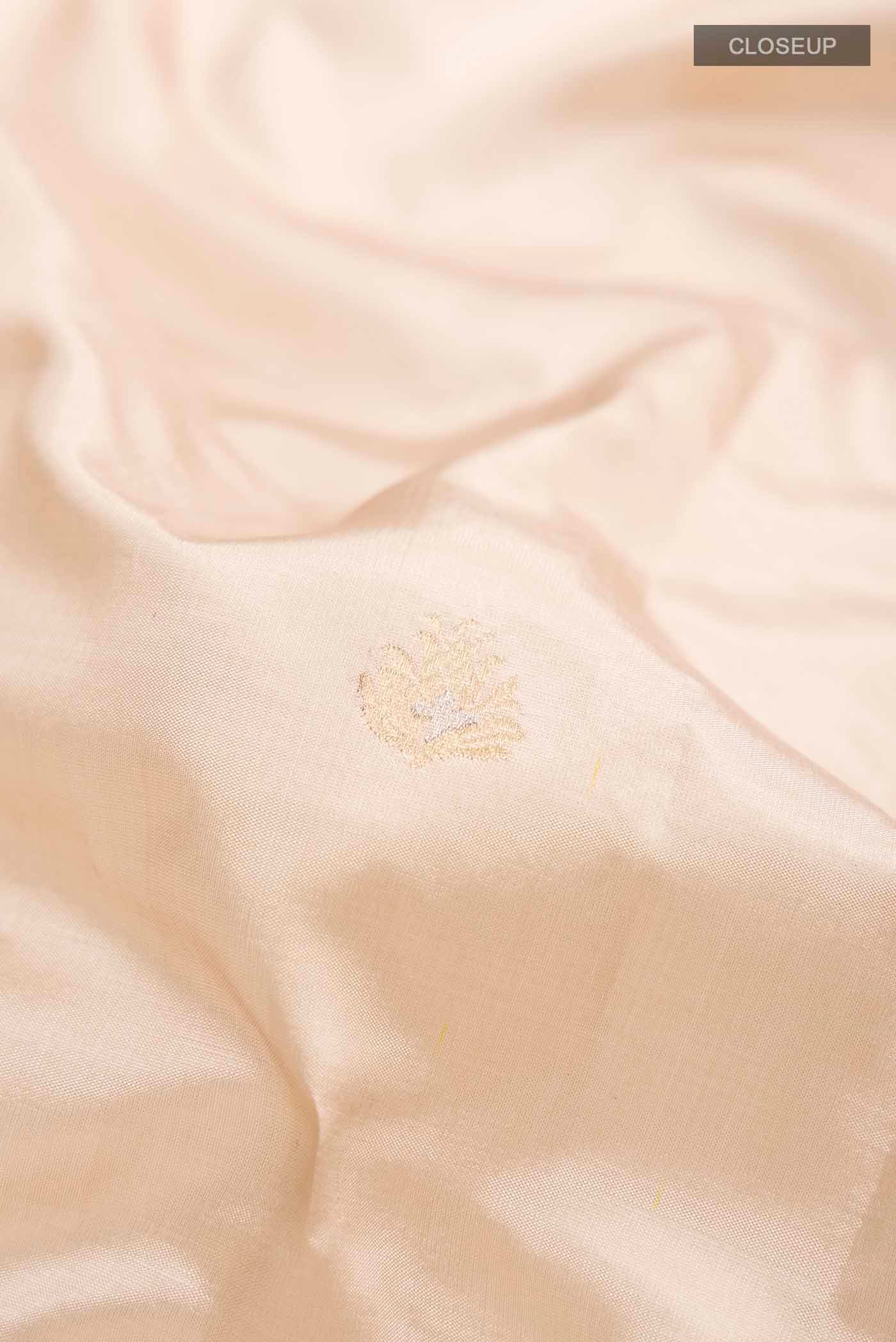 Mandhara-Beige Banarasi Katan Silk Saree - Image 7