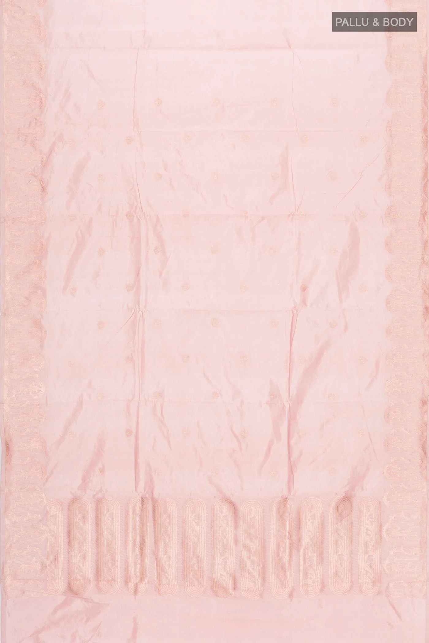 Mandhara-Dusty Pink Banarasi Katan Silk Saree - Image 5