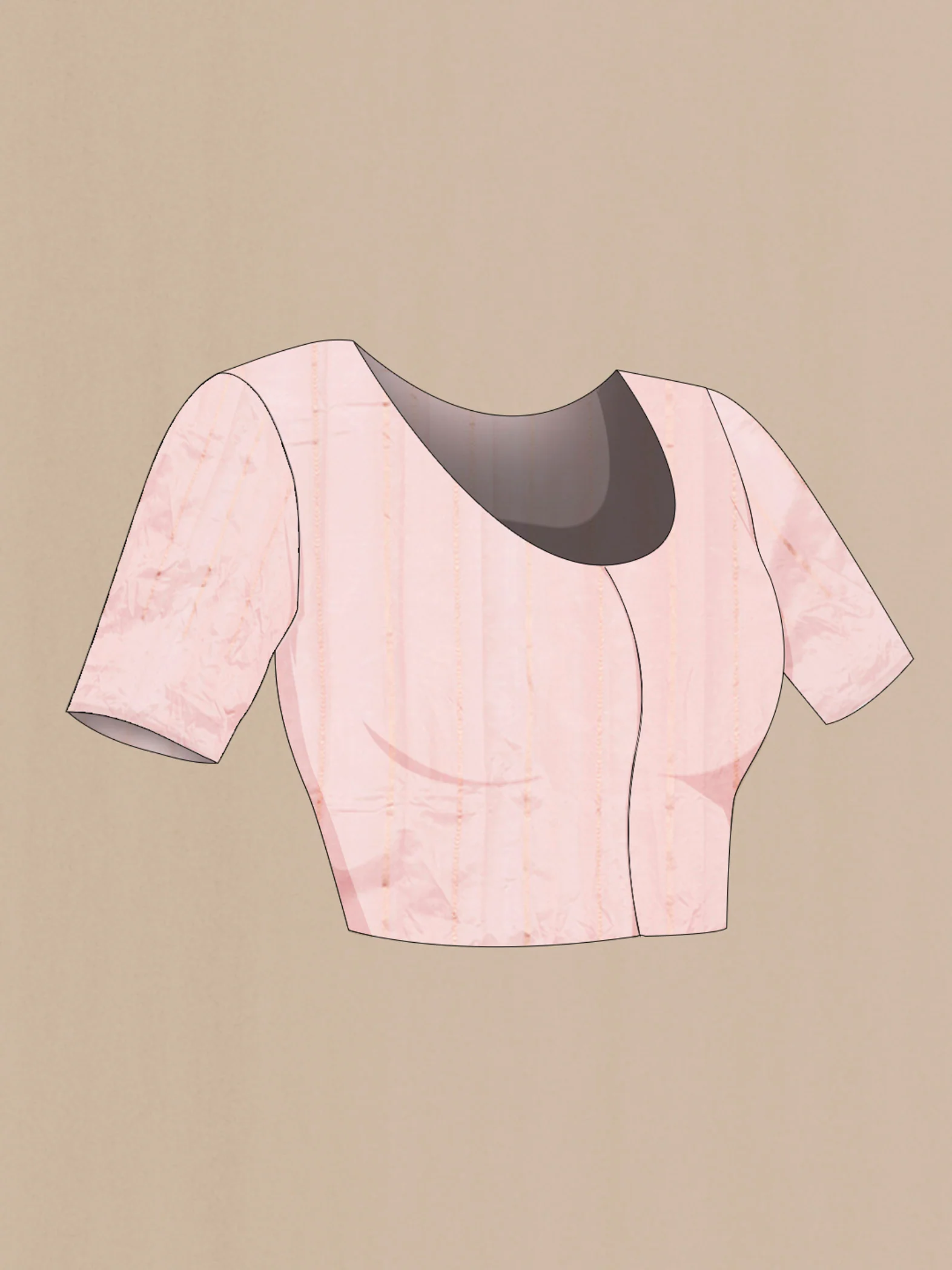 Mandhara-Dusty Pink Banarasi Katan Silk Saree - Image 8