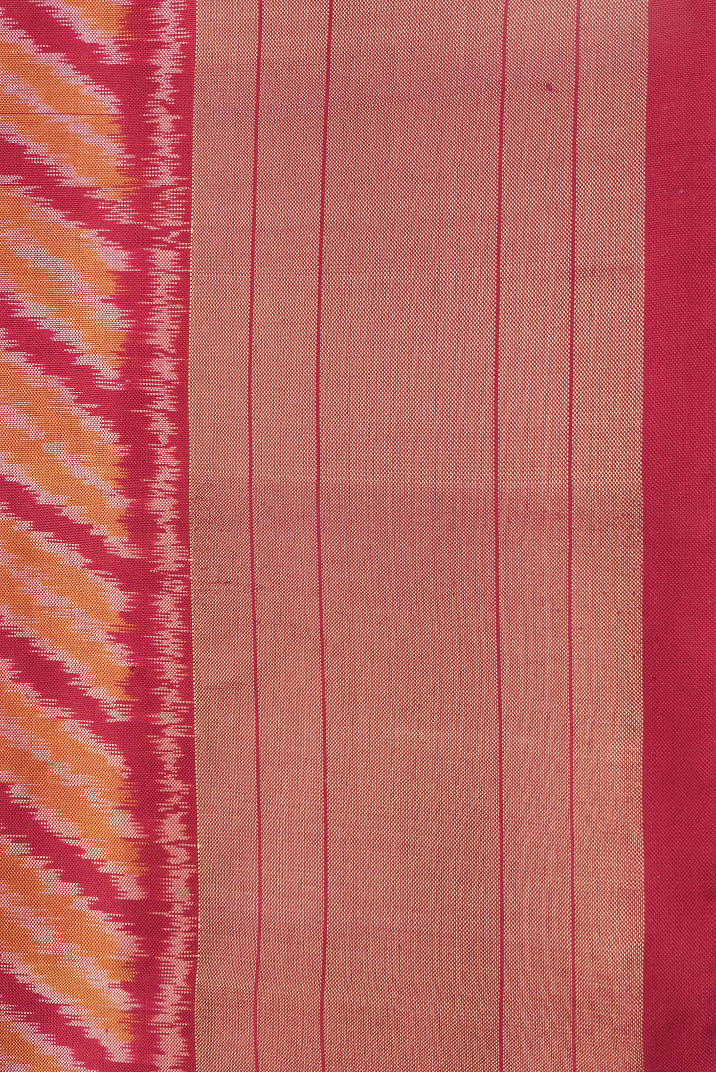 Multi Color Pochampally Silk Saree - Image 3