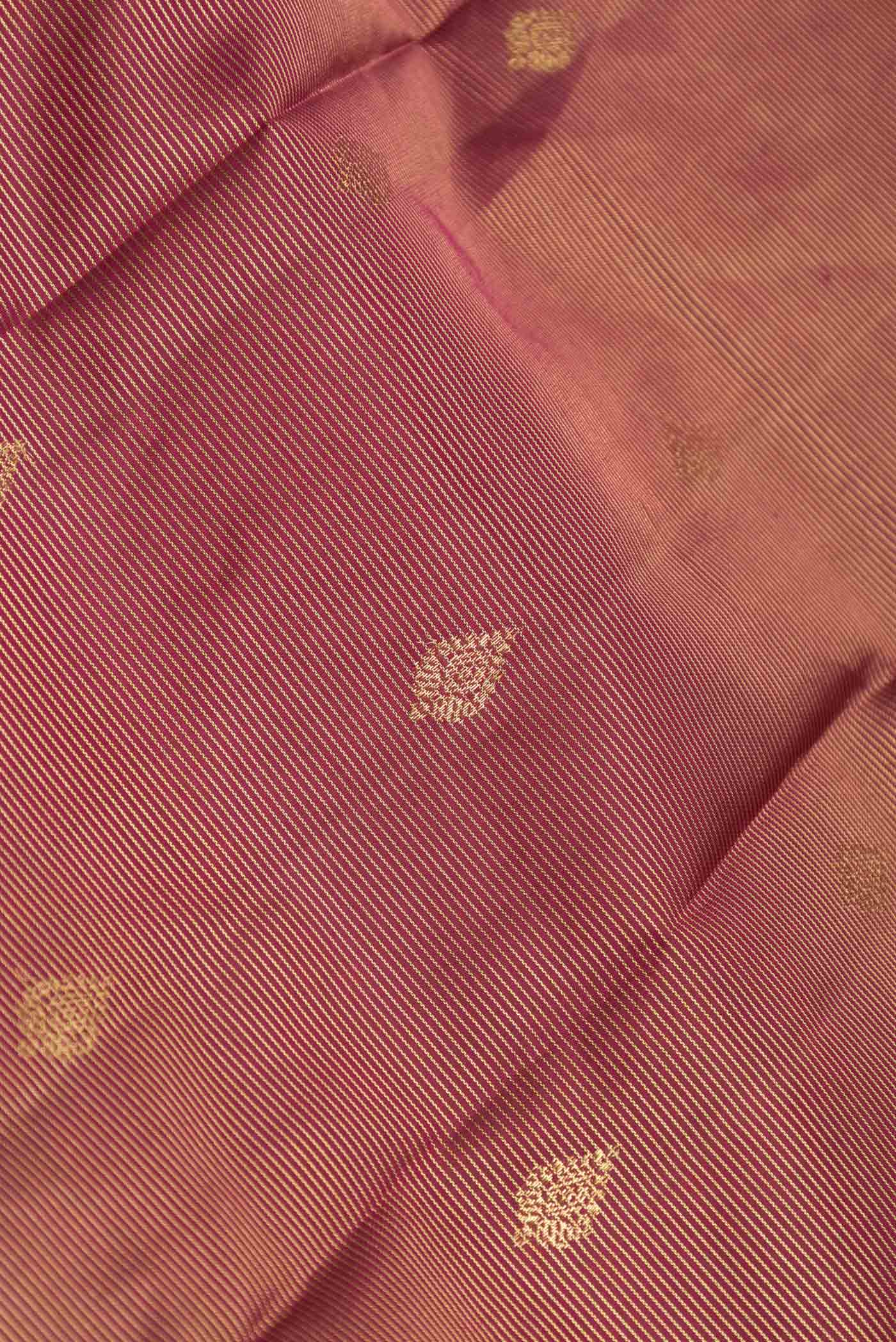 Maroon Dual Tone Kanchipuram Saree - Image 2
