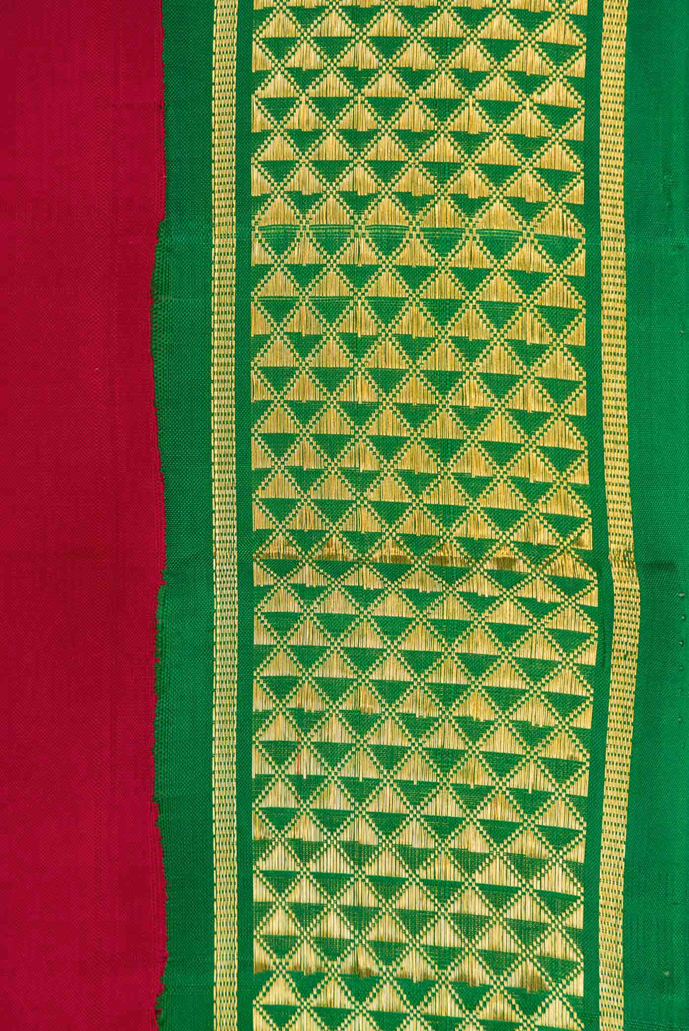 Maroon Dual Tone Kanjivaram Silk Saree - Image 3
