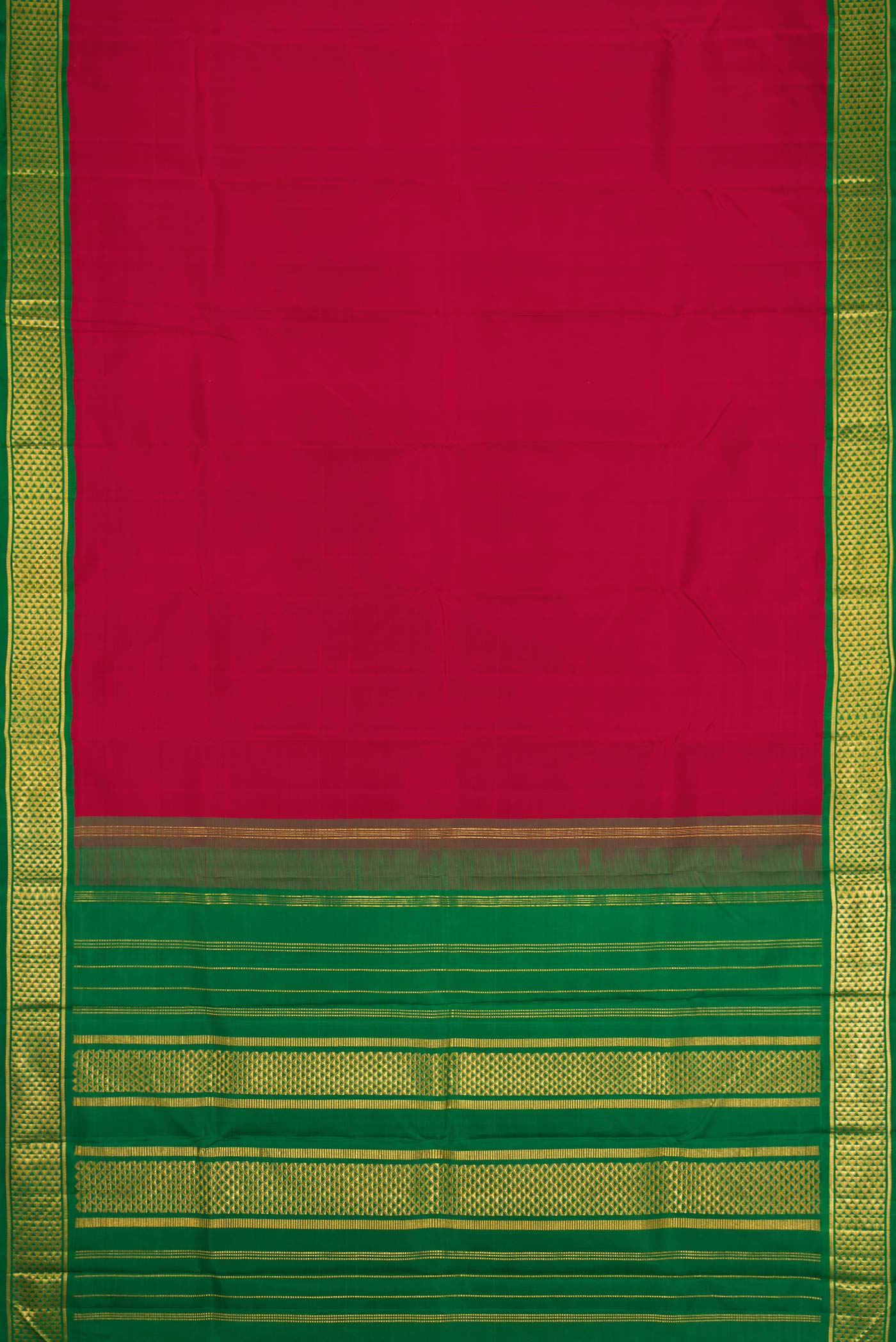 Maroon Dual Tone Kanjivaram Silk Saree - Image 6