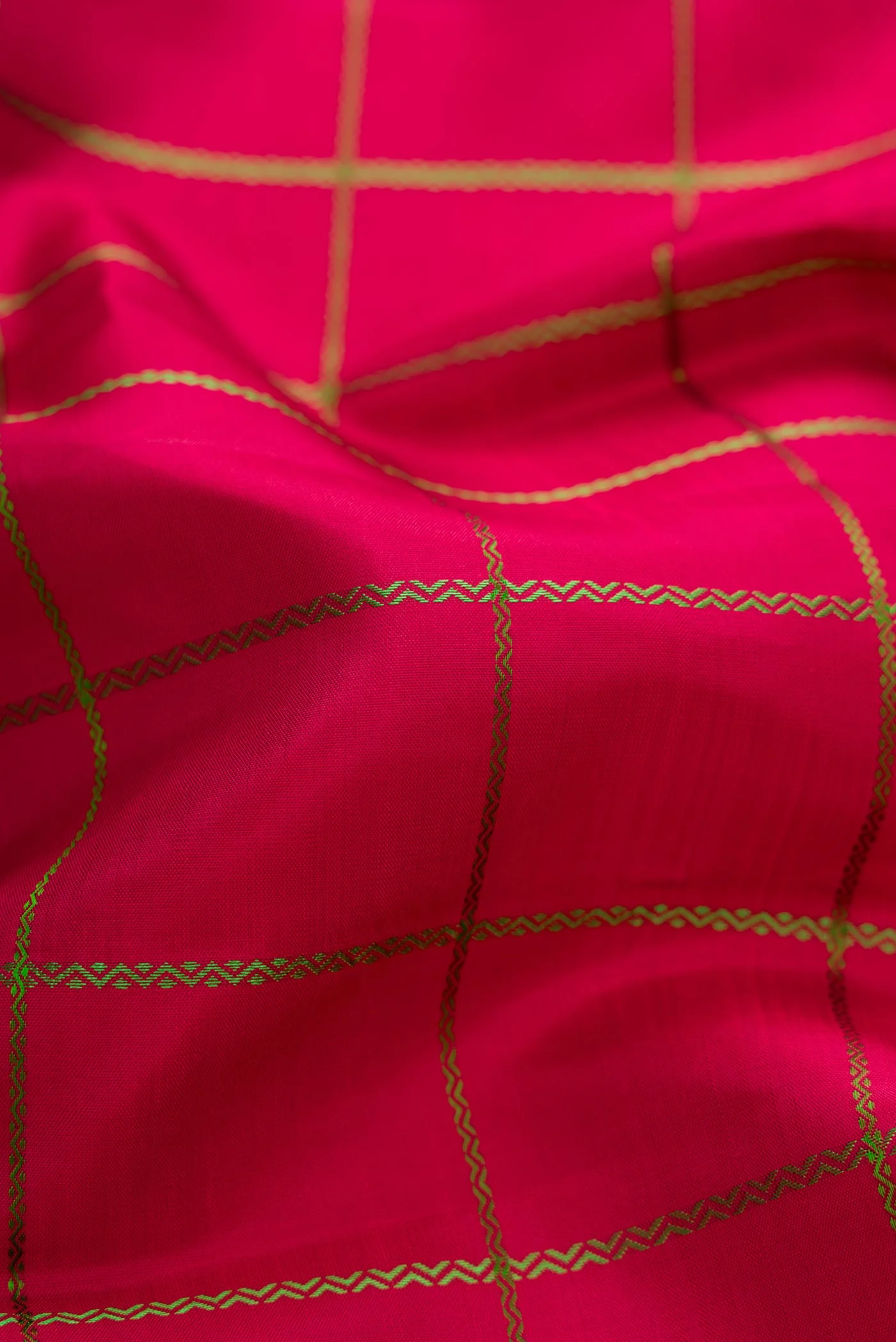 Maroon Dual Tone Kanchipuram Silk Saree - Image 2