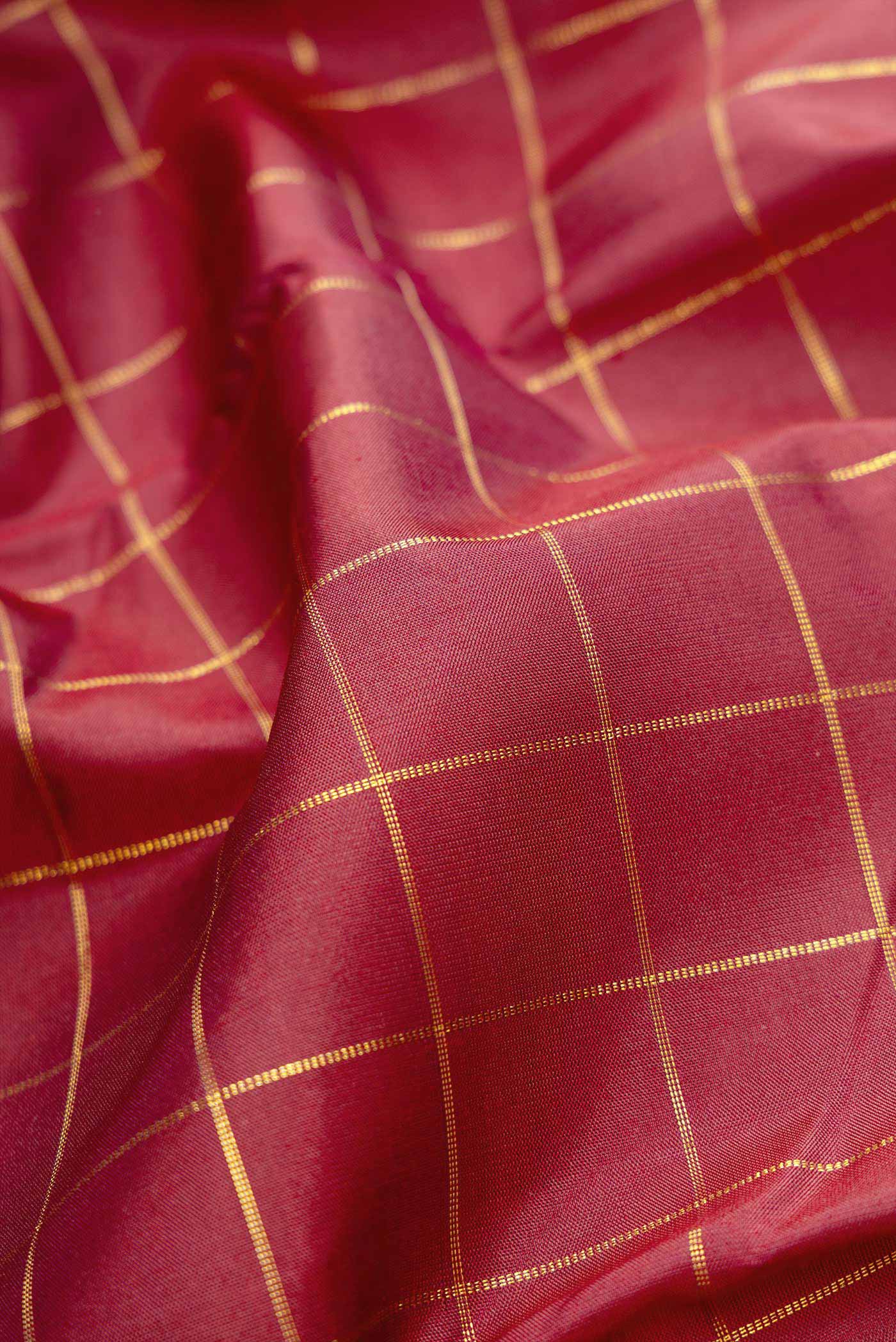 Maroon Dual Tone Kanchipuram Silk Saree - Image 2