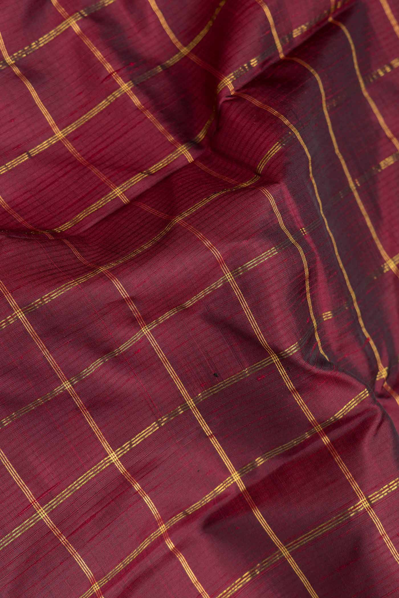 Maroon Kanchipuram Silk Saree - Image 2