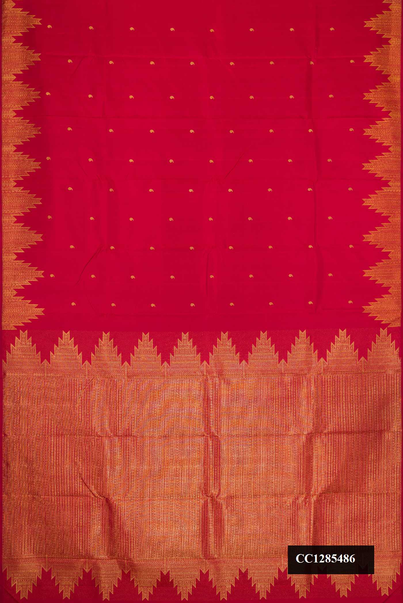 Maroon Dual Tone Kanchipuram Silk Saree