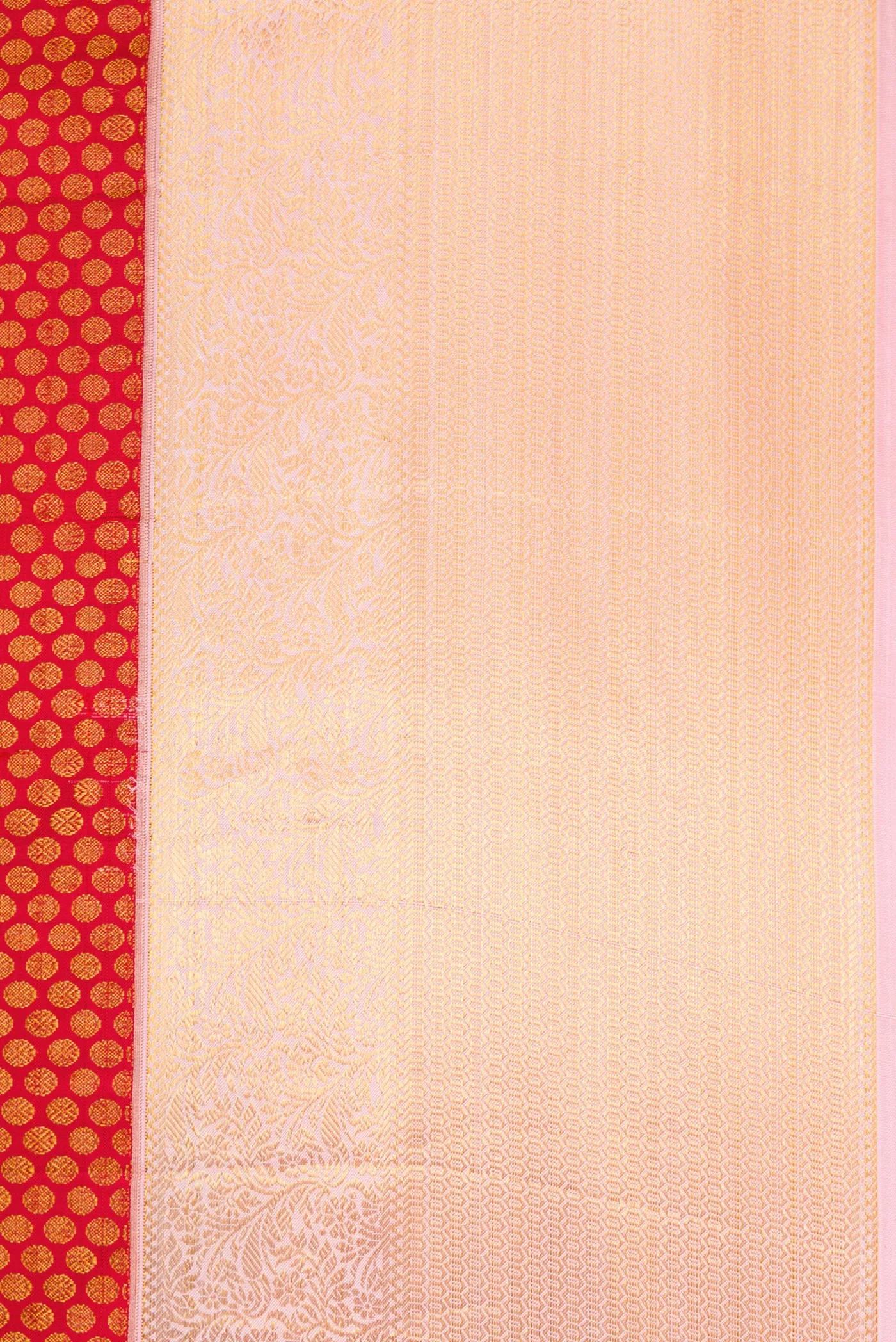 Red Kanchipuram Silk Saree - Image 3
