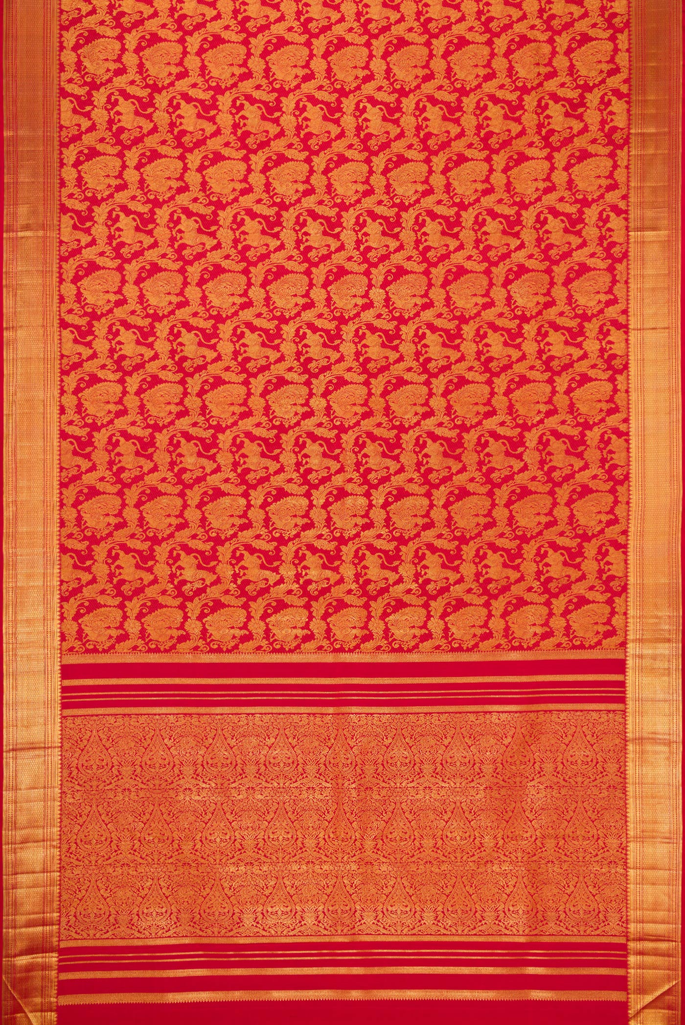 Maroon Kanchipuram Silk Saree - Image 7