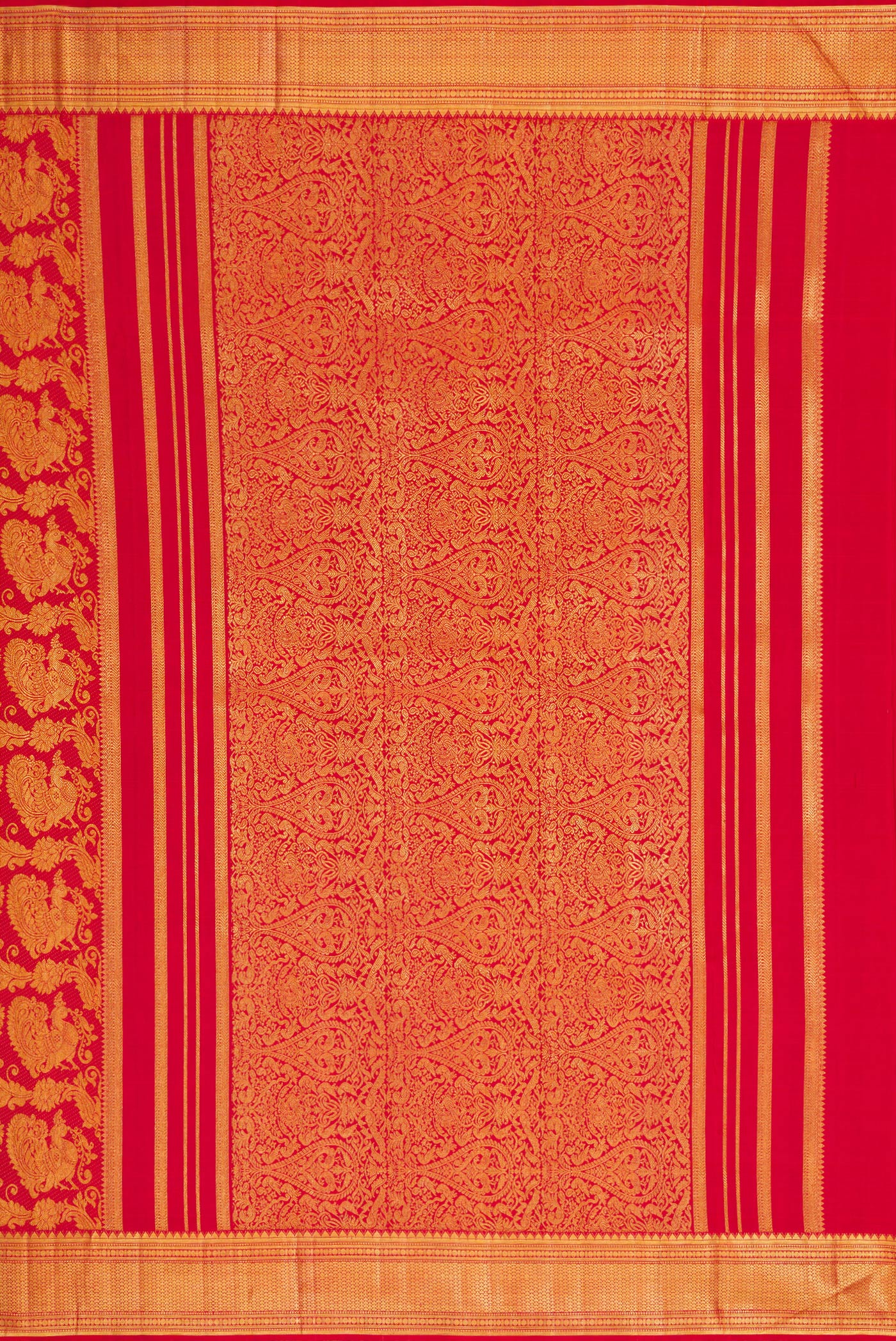 Maroon Kanchipuram Silk Saree - Image 8