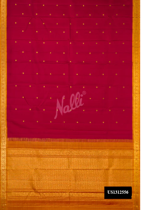 Maroon Dual Tone Kanchipuram Silk Saree