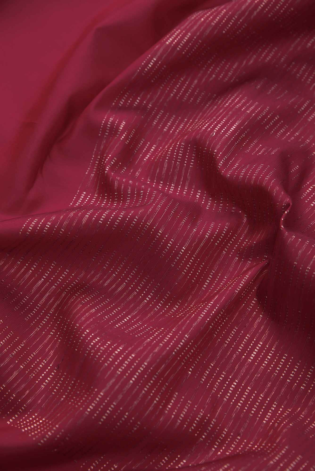Maroon Dual Tone Kanchipuram Silk Saree - Image 3