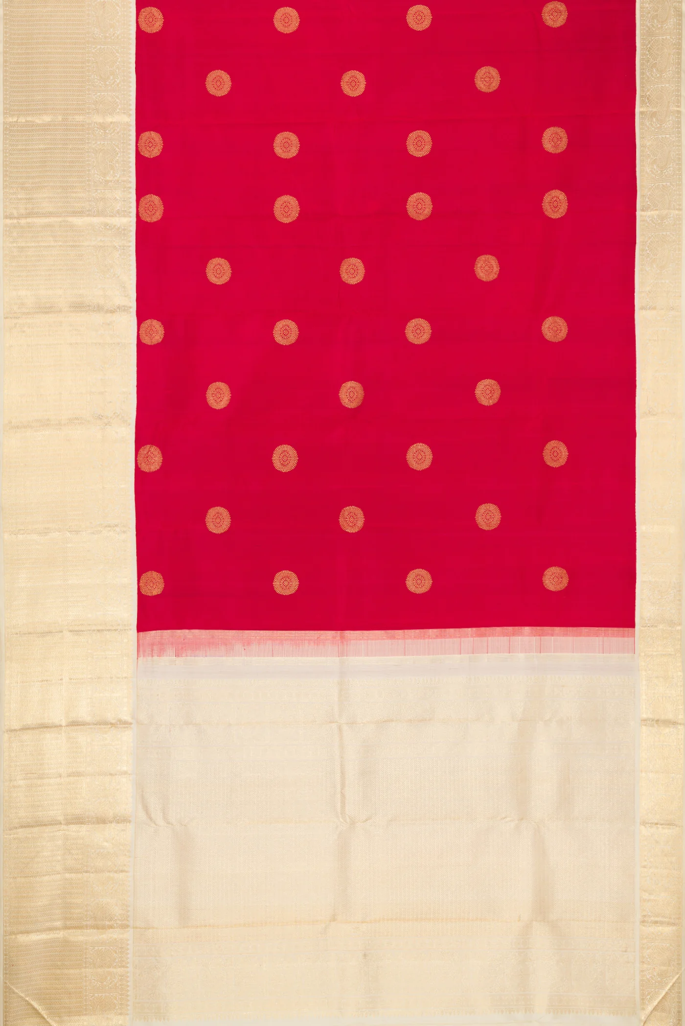 Dark Pink Kanjivaram Silk Saree - Image 6