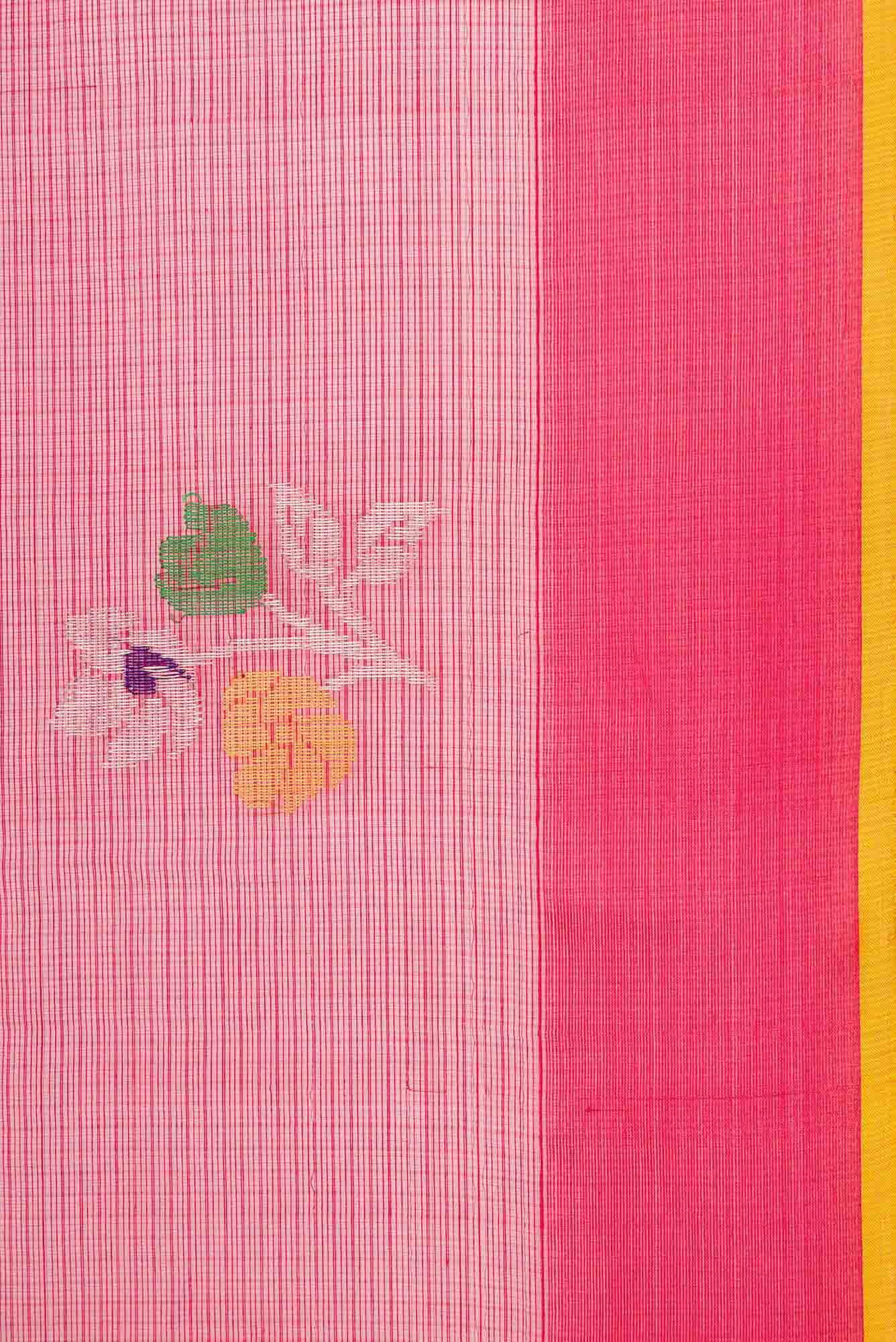 Maroon Dual Tone Kota Silk Saree - Image 5