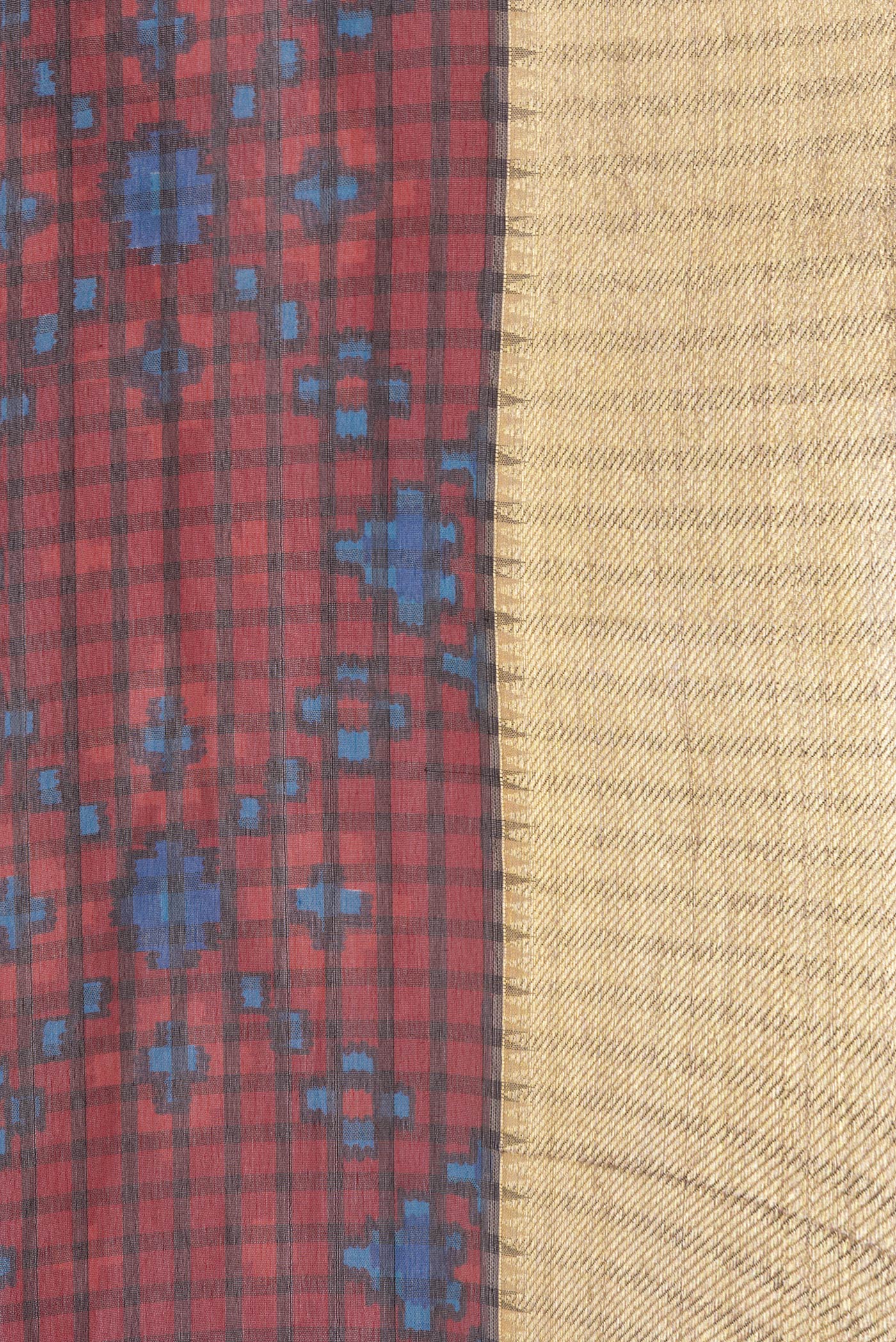 Brown Mysore Chiffon Saree - Image 3