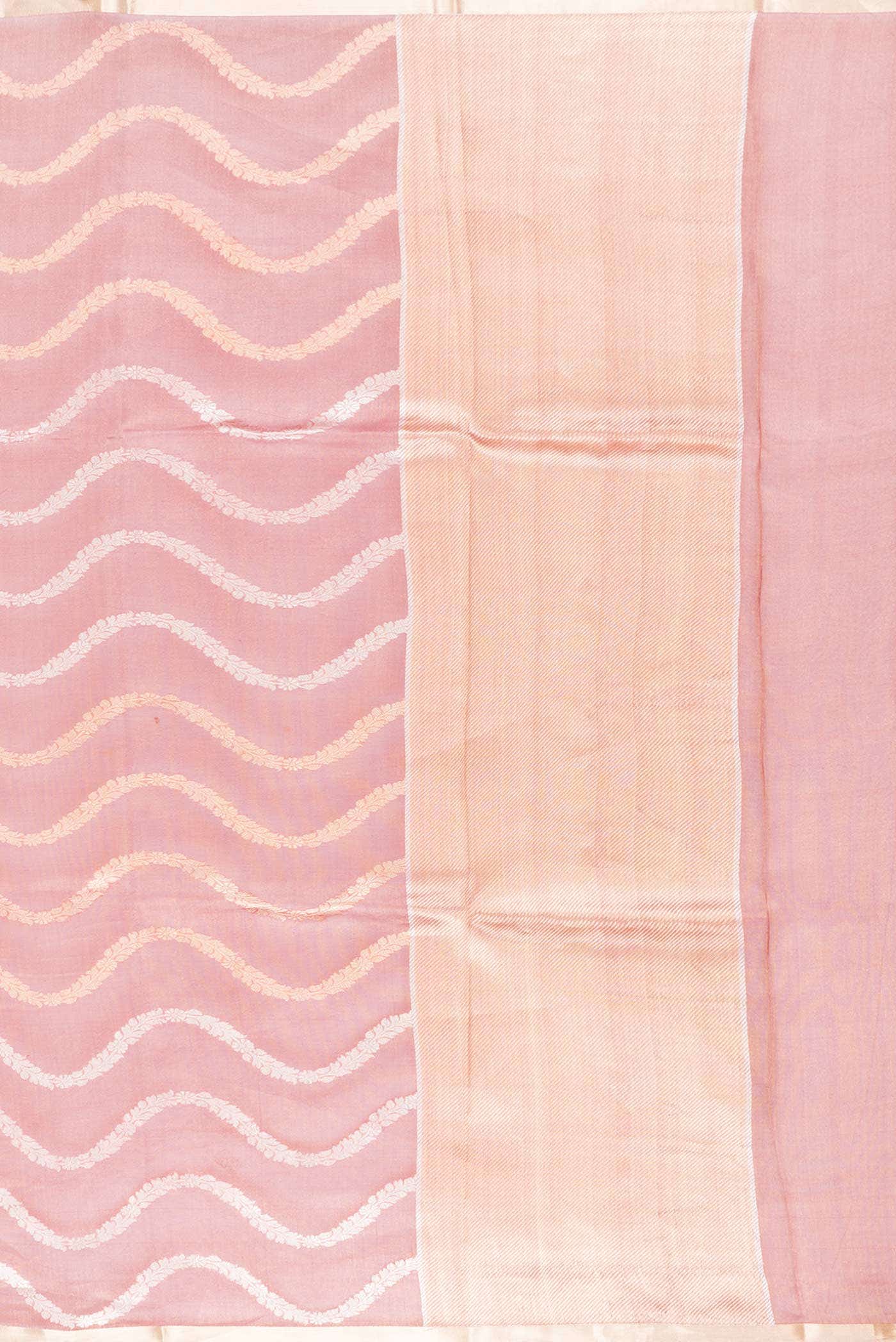 Maroon Dual Tone Organza Silk Saree - Image 5