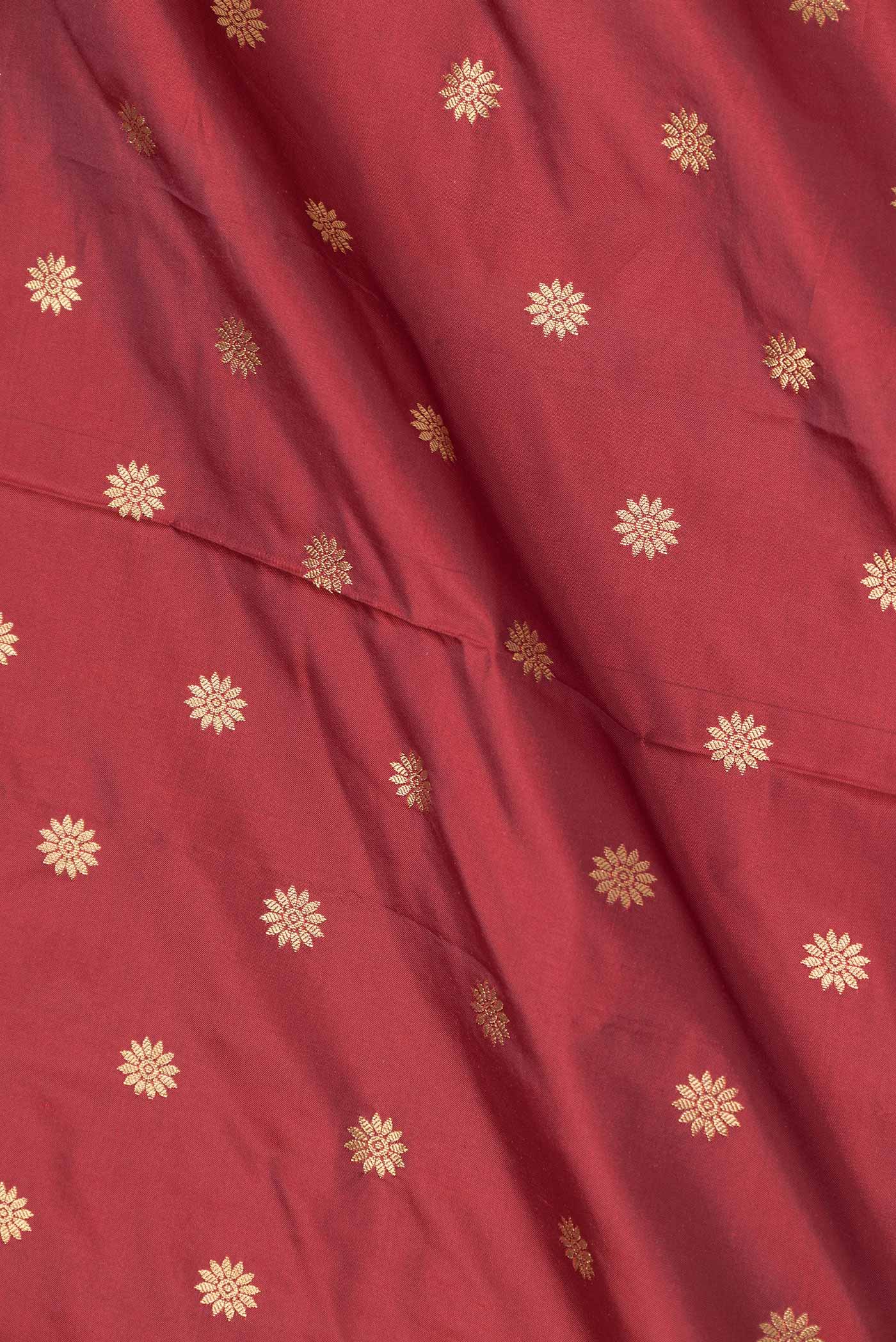 Maroon Dual Tone Paithani Silk Saree - Image 2