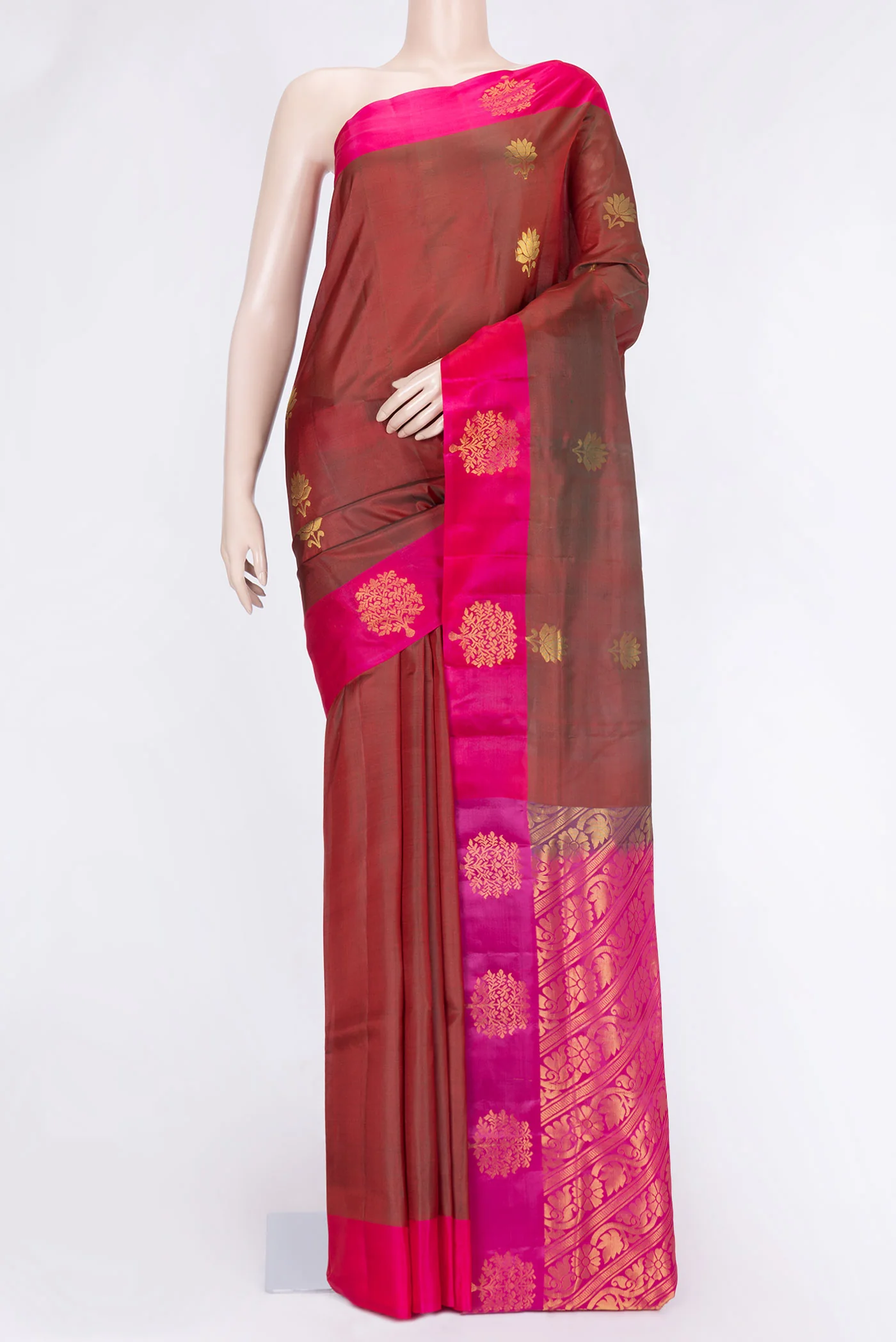 Maroon Soft Silk Saree