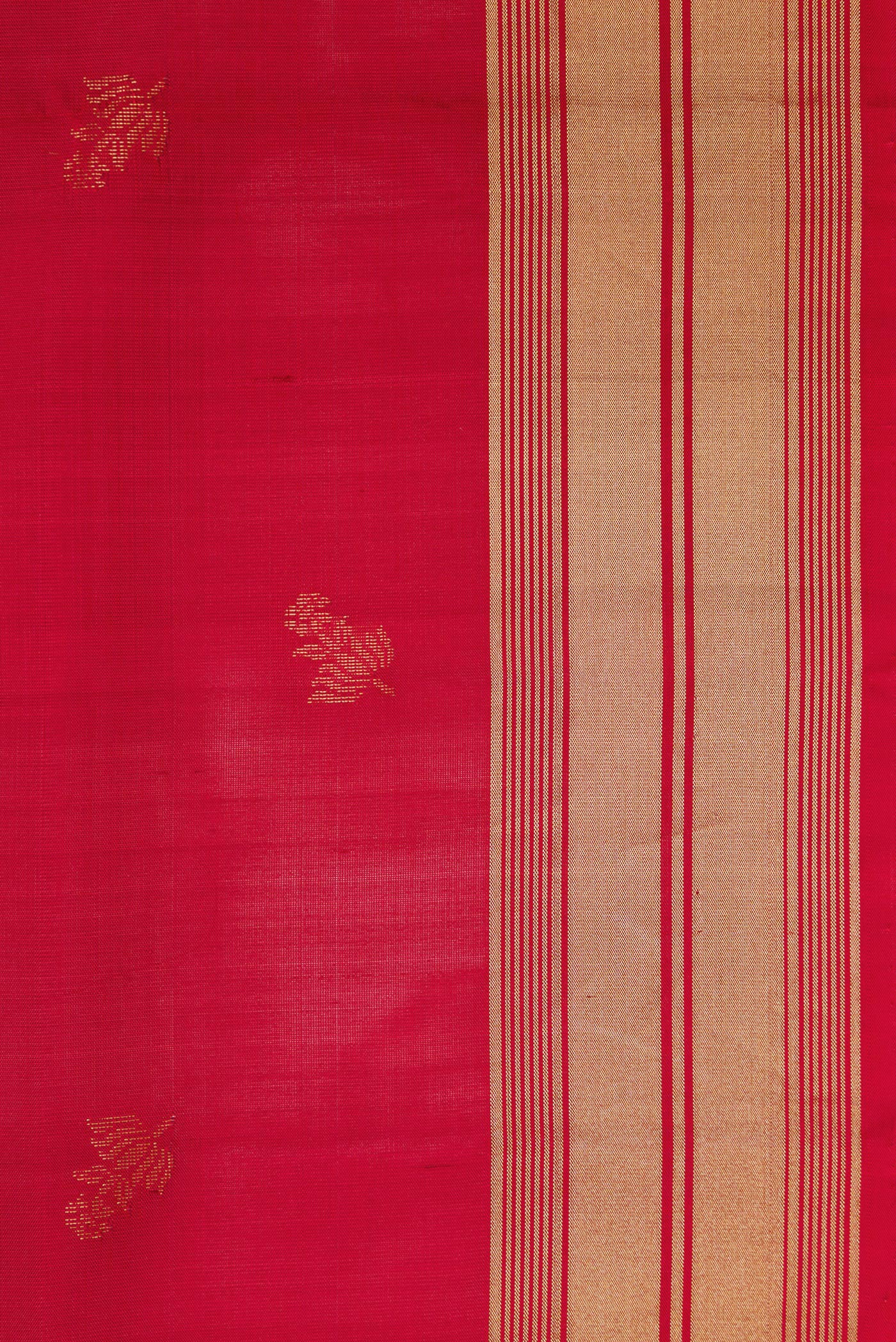 Maroon Soft Silk Saree - Image 3