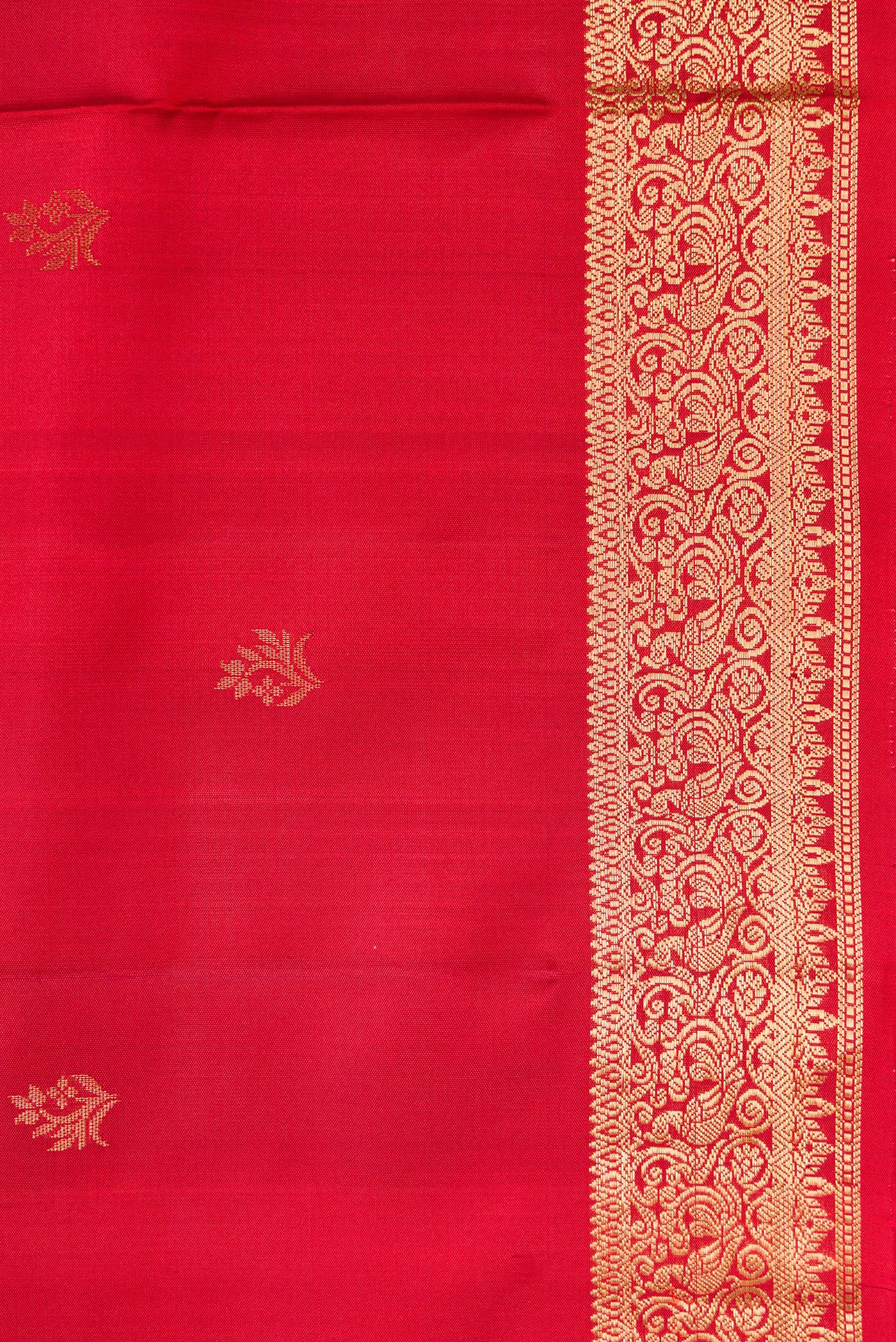 Red Soft Silk Saree - Image 3