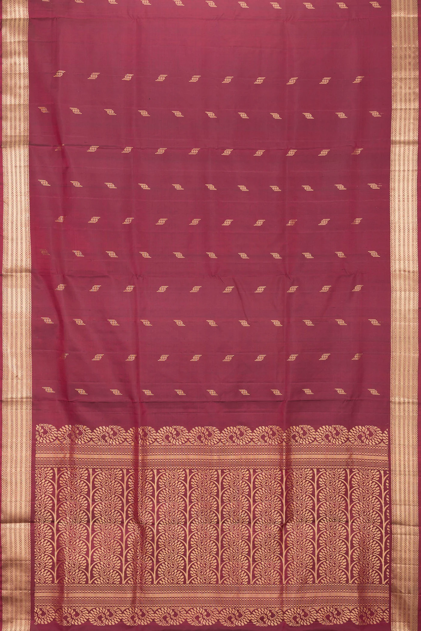 Coffee Brown Soft Silk Saree - Image 6