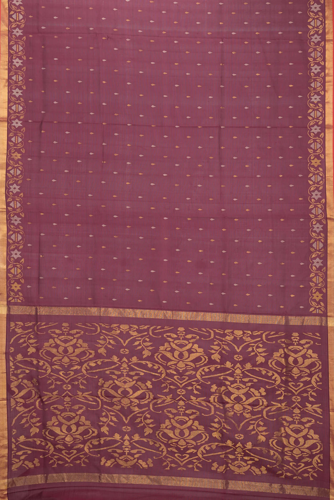 Coffee Brown Uppada Silk Saree - Image 6