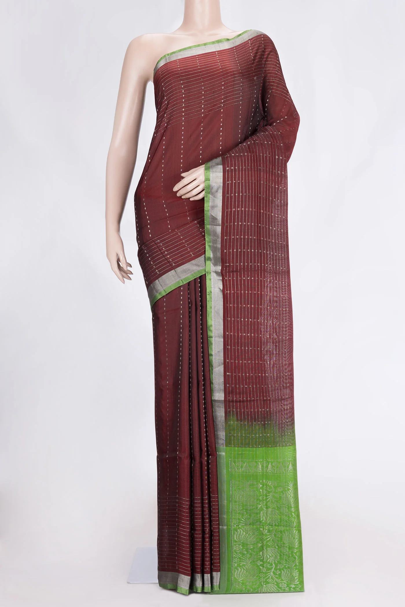 Maroon Uppada Silk Saree