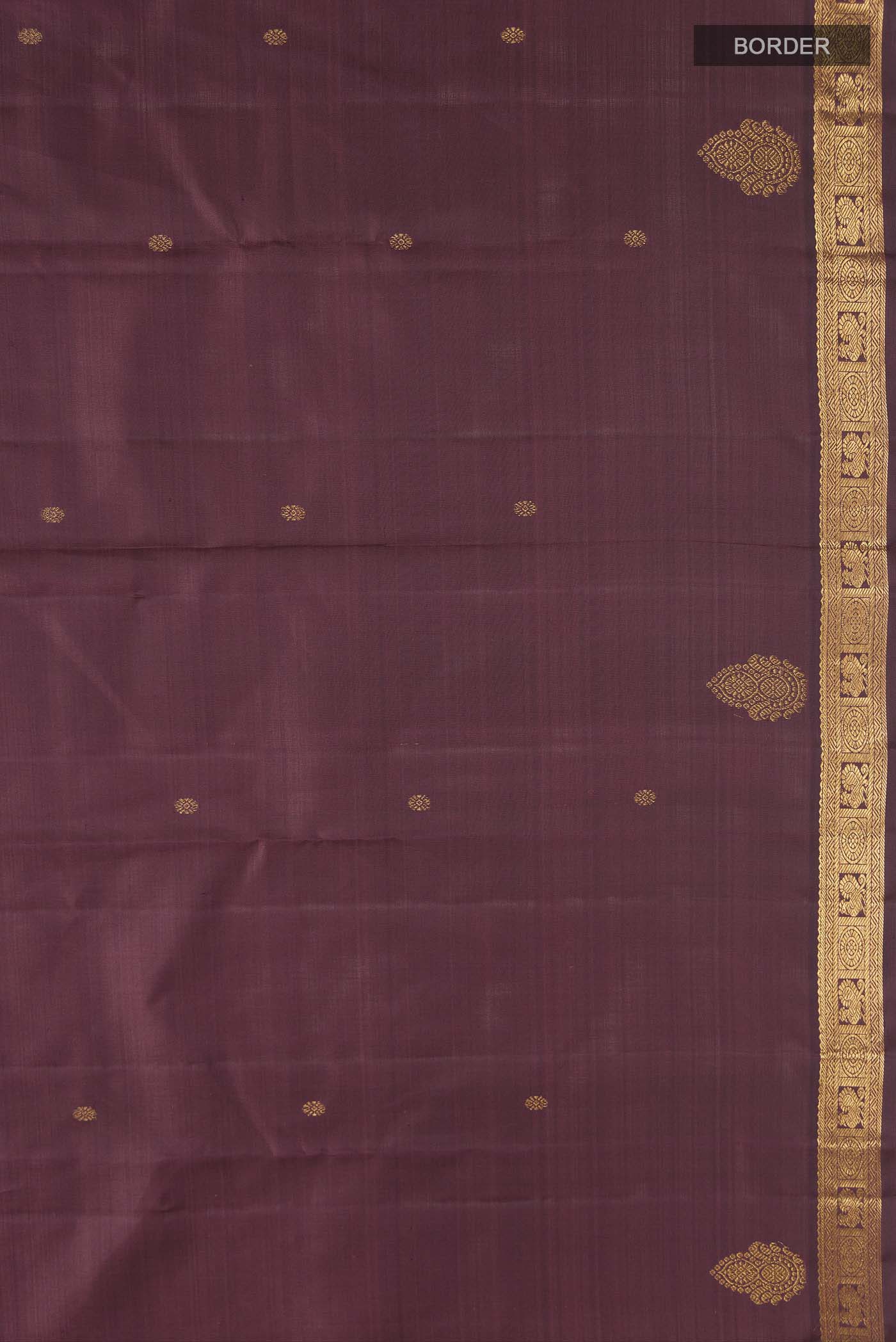 Maroon Kanchipuram Silk Saree - Image 3