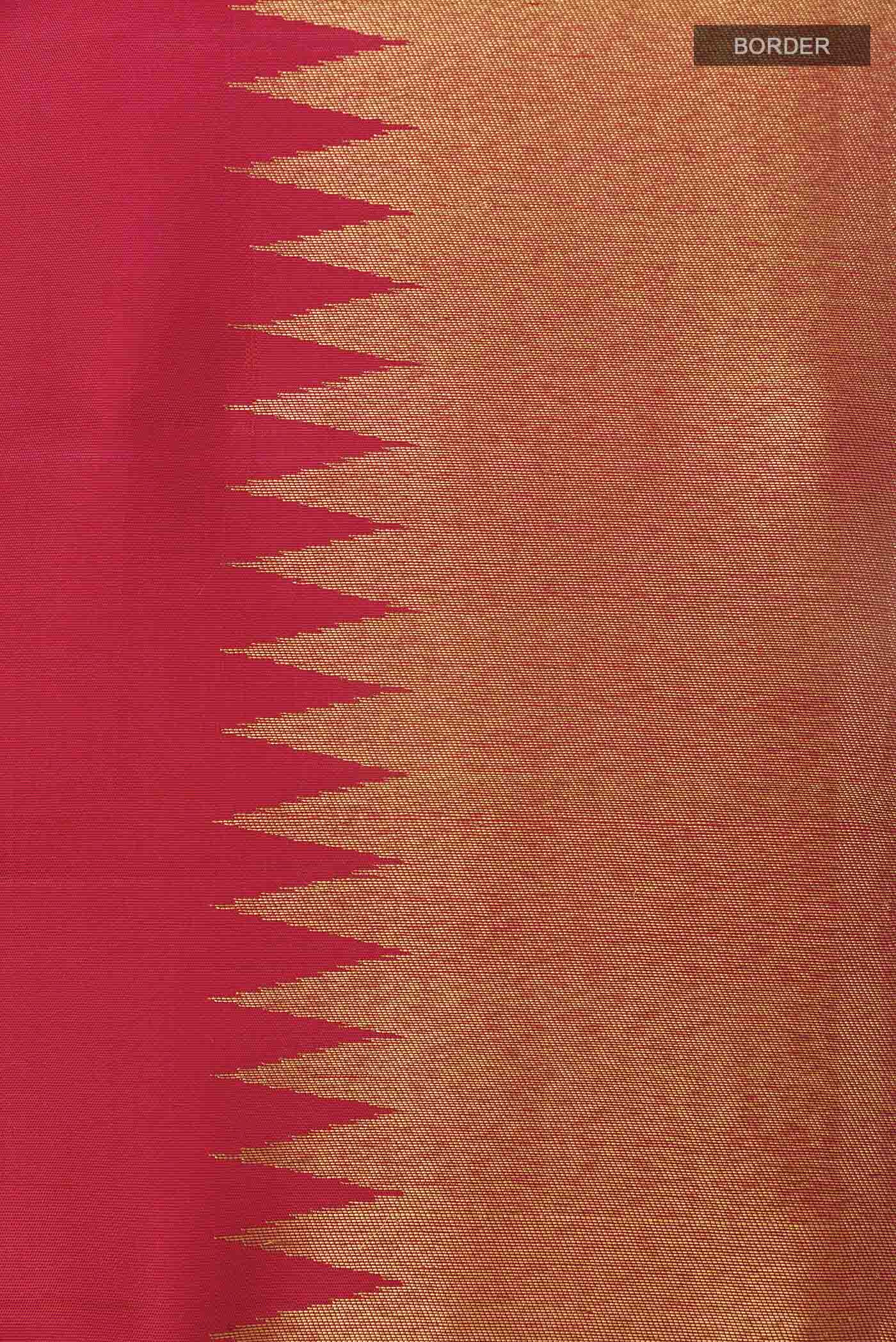 Maroon Kanchipuram Silk Saree - Image 3