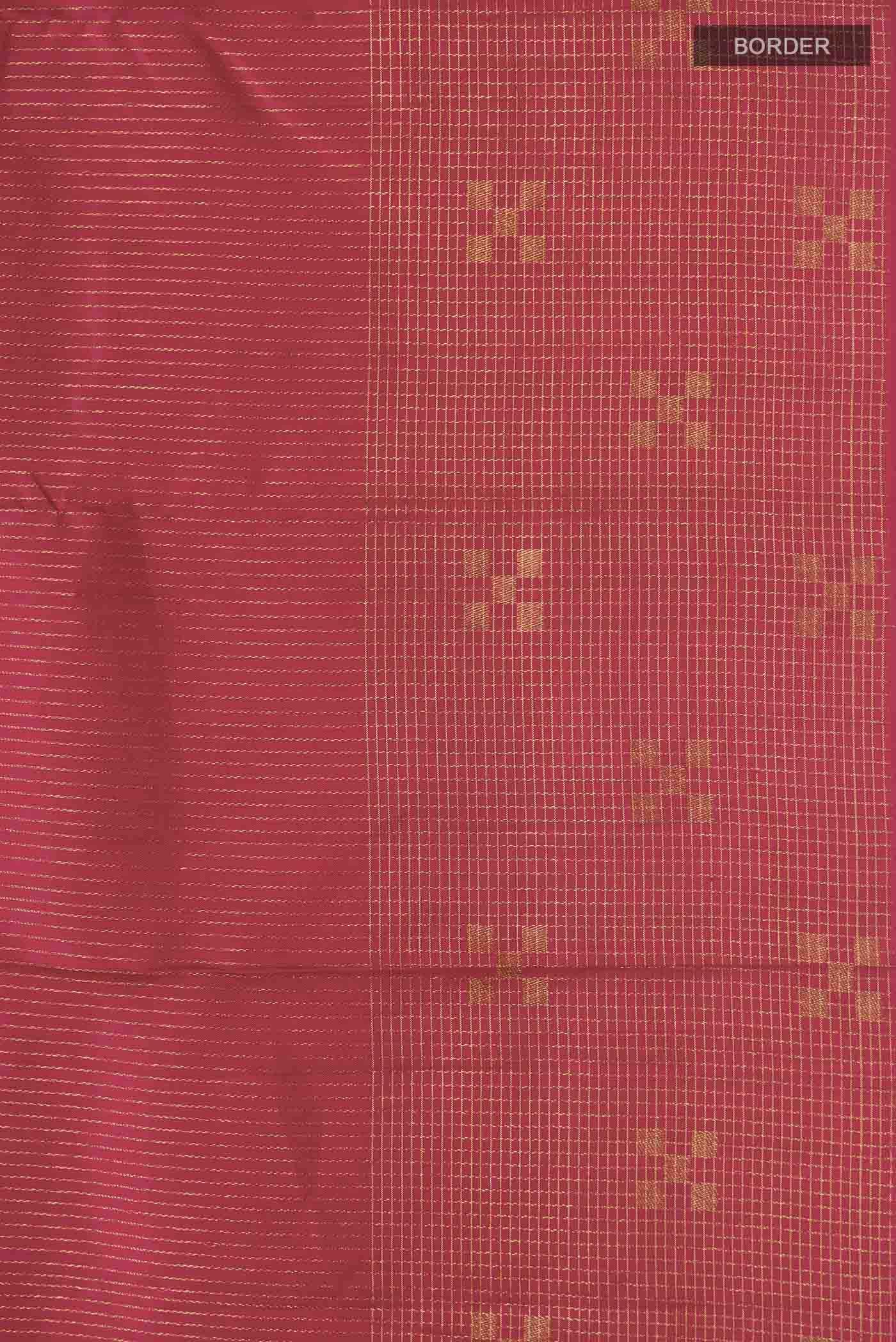 Maroon Kanjivaram Silk Saree - Image 3