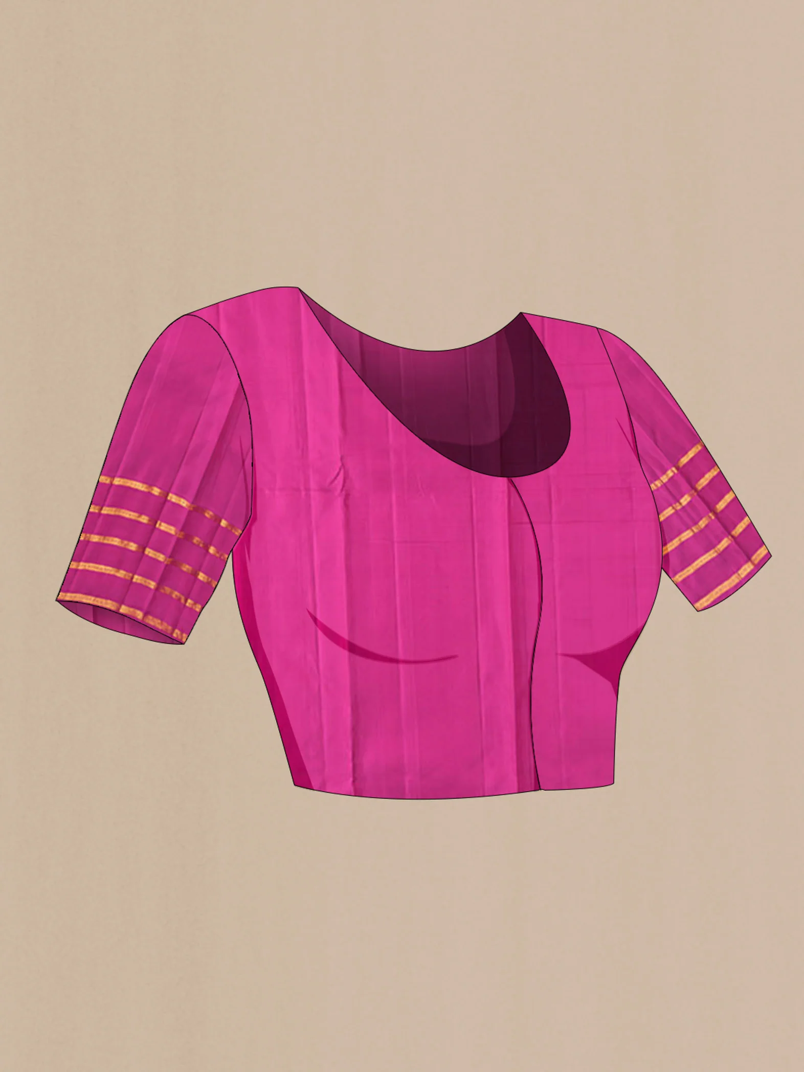 Purple Kanjivaram Silk Saree - Image 5