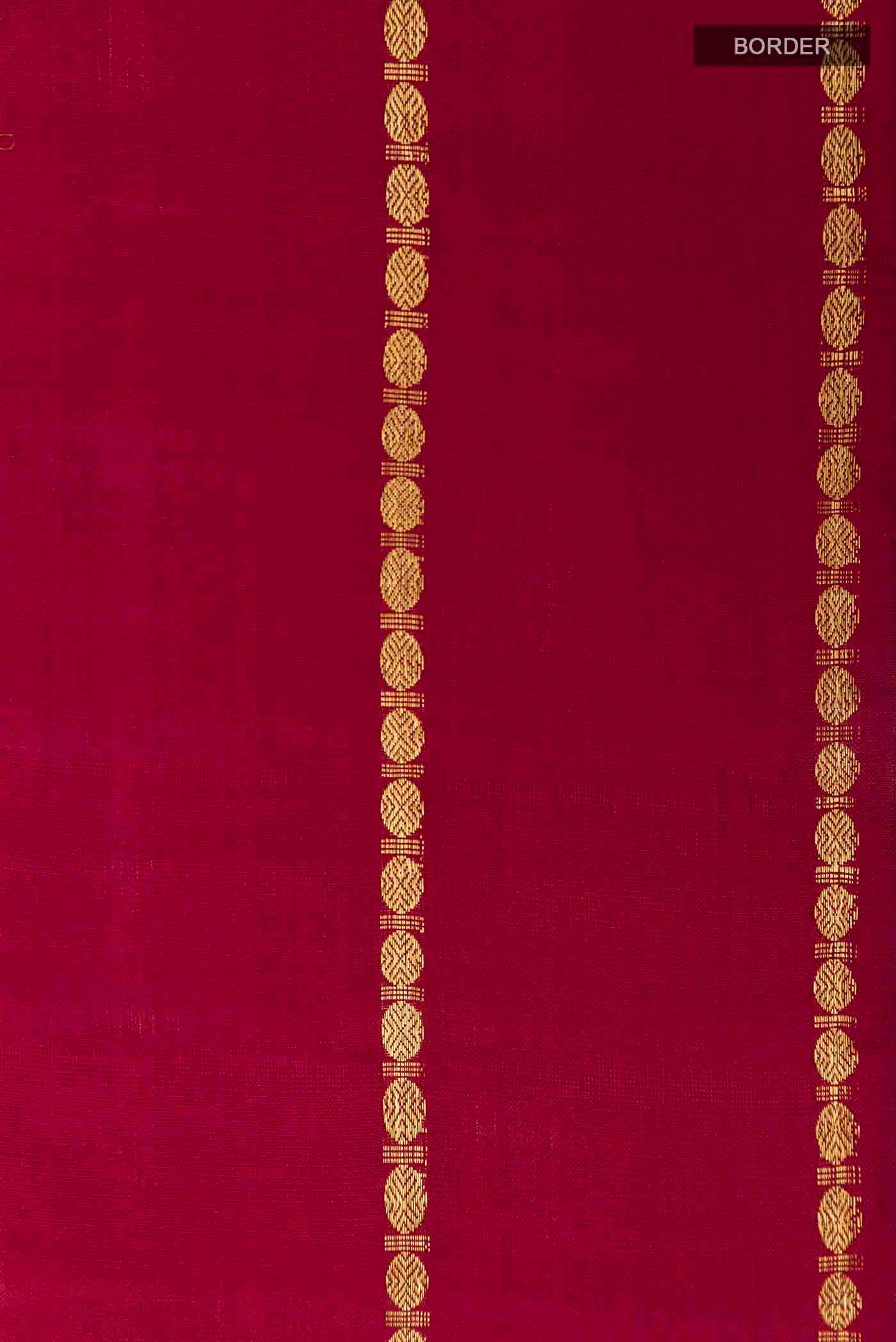 Maroon Kanchipuram Silk Saree - Image 3