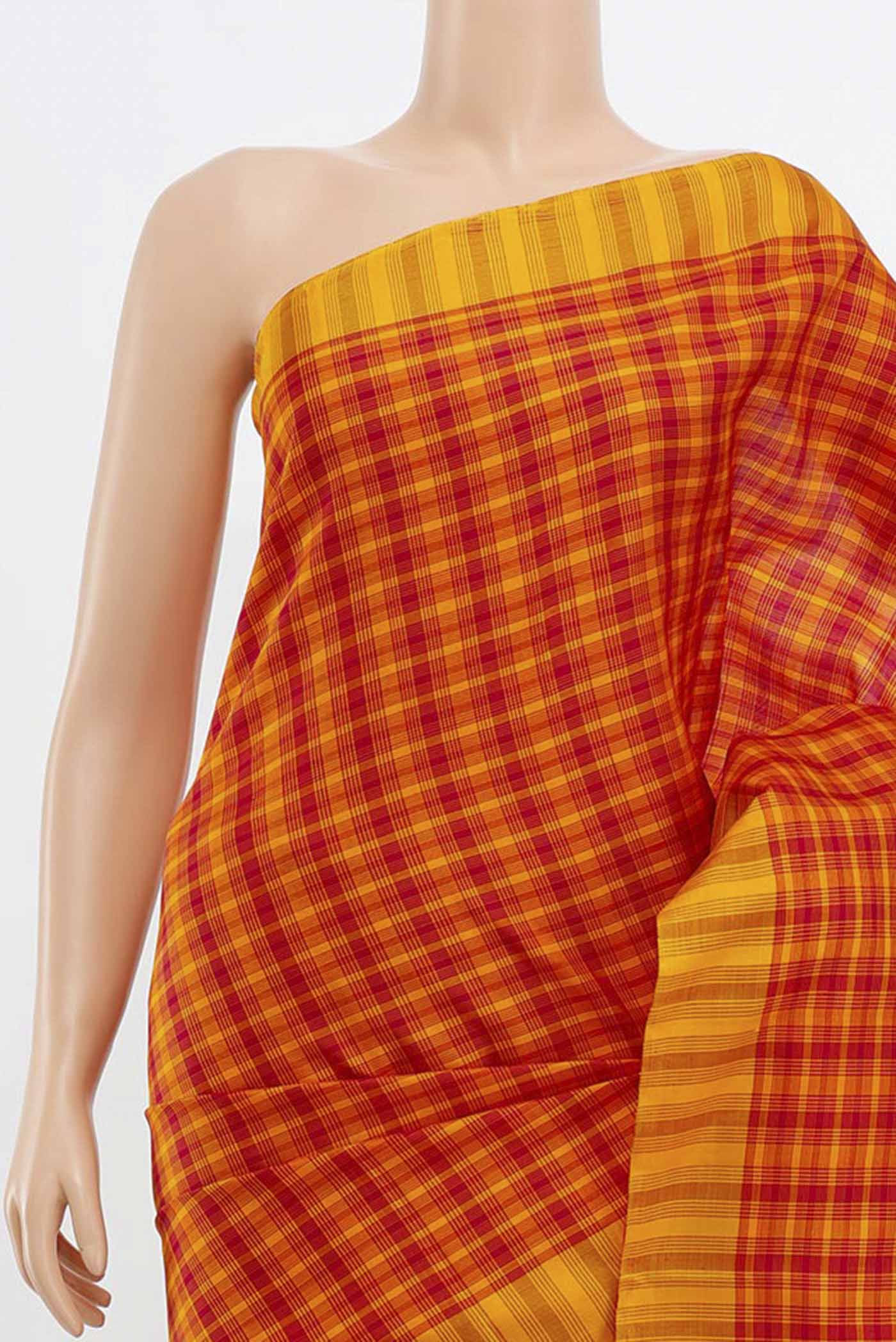 Red Kanchipuram Silk Saree - Image 2