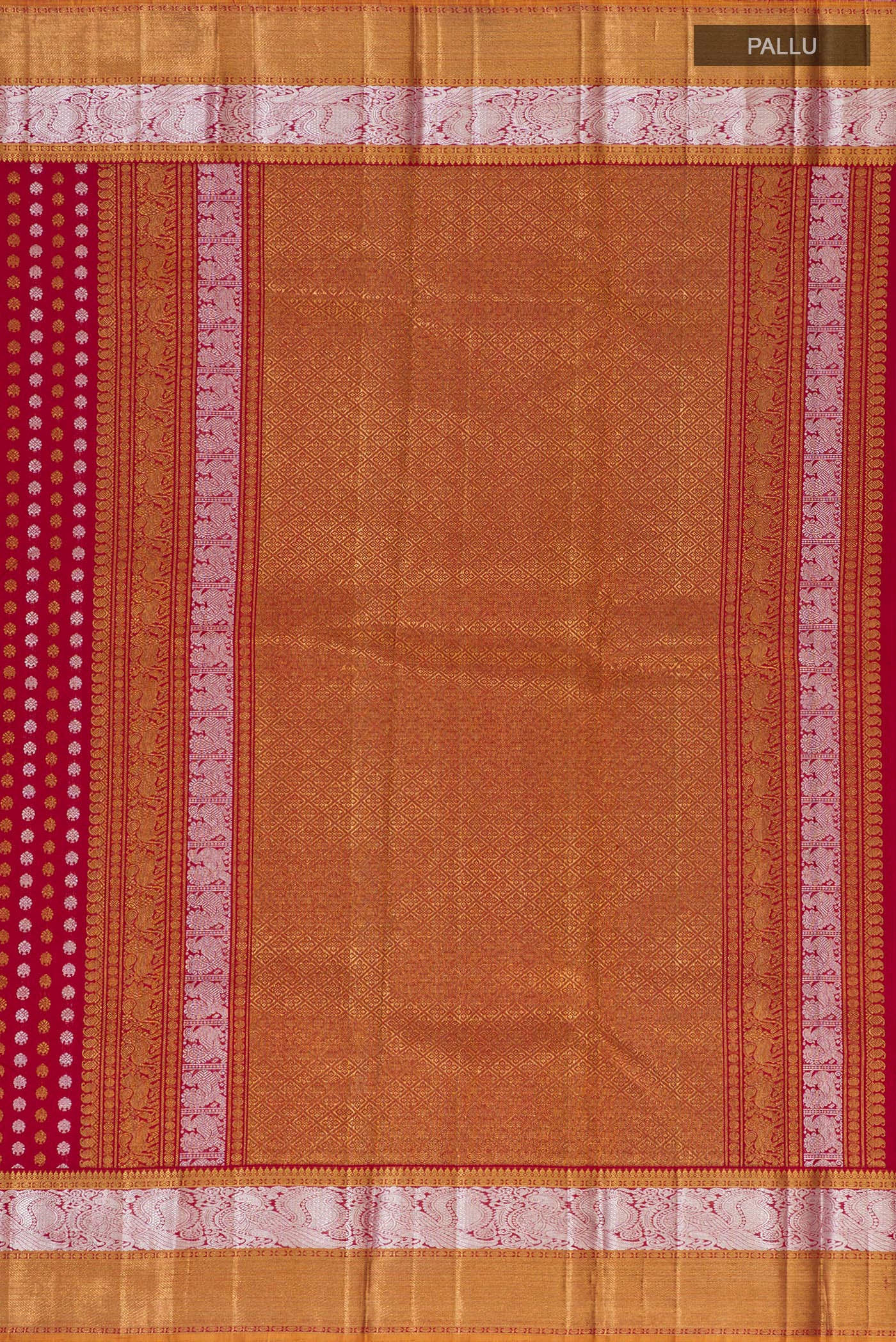 Maroon Kanchipuram Silk Saree - Image 6
