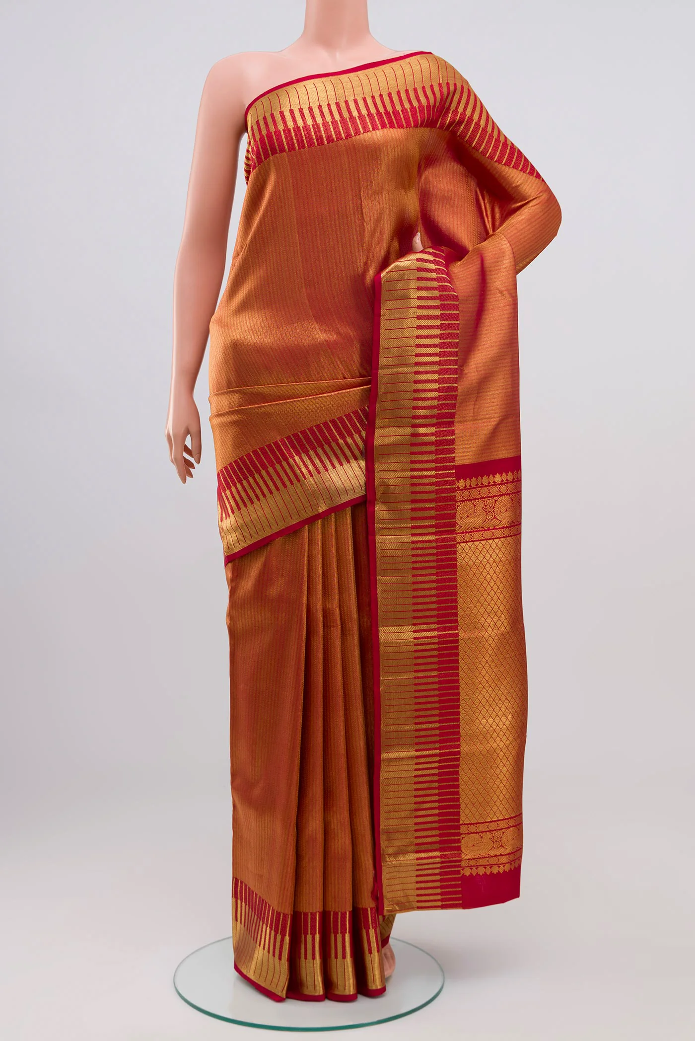 Red Kanchipuram Silk Saree
