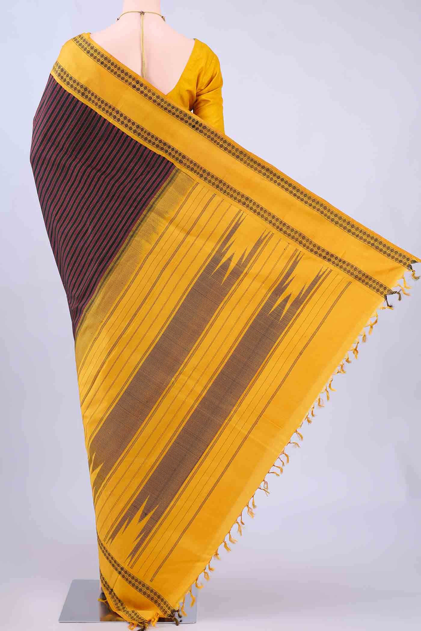 Maroon Kanchipuram Silk Saree - Image 2