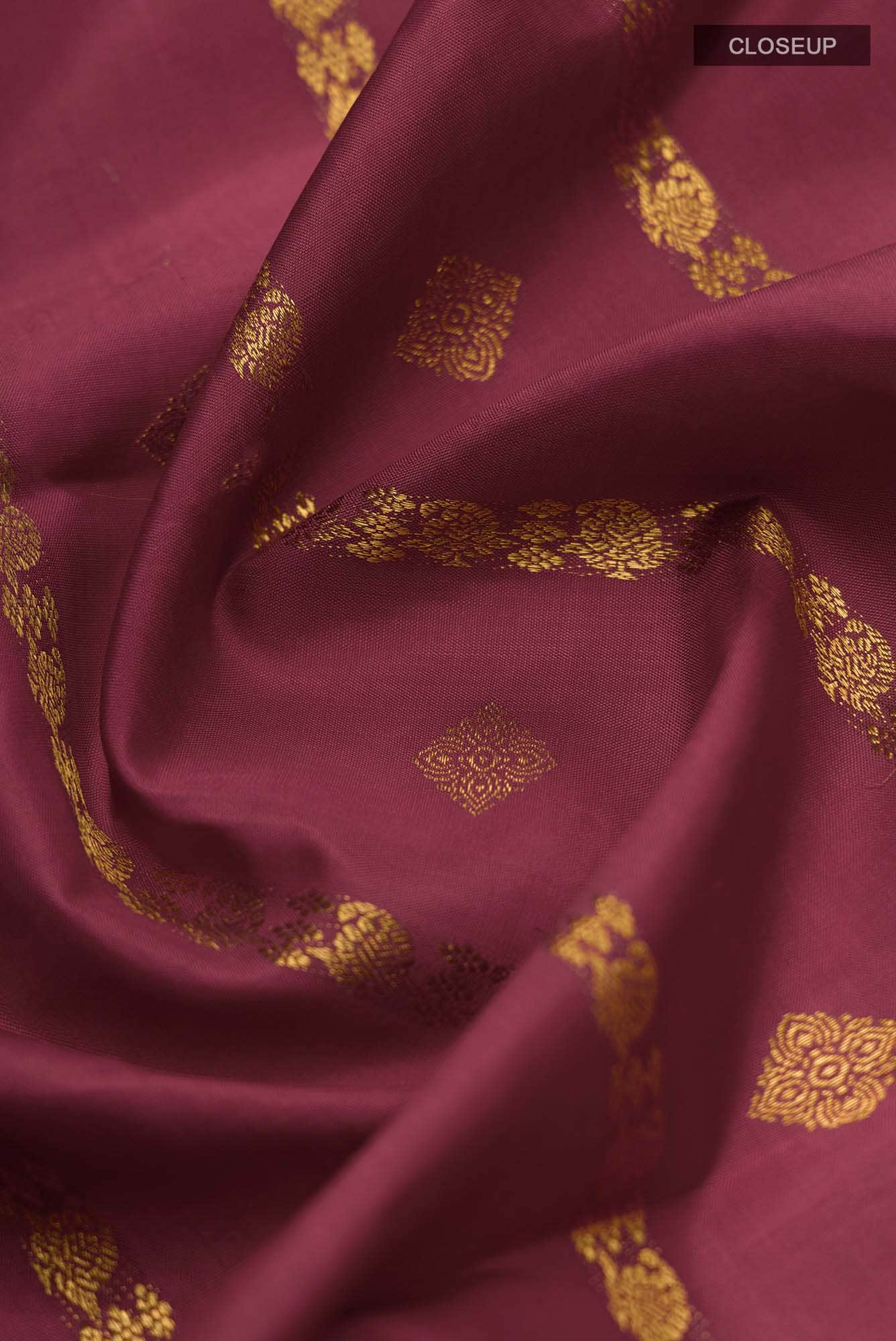 Ramya-Maroon Kanchipuram Silk Saree - Image 5