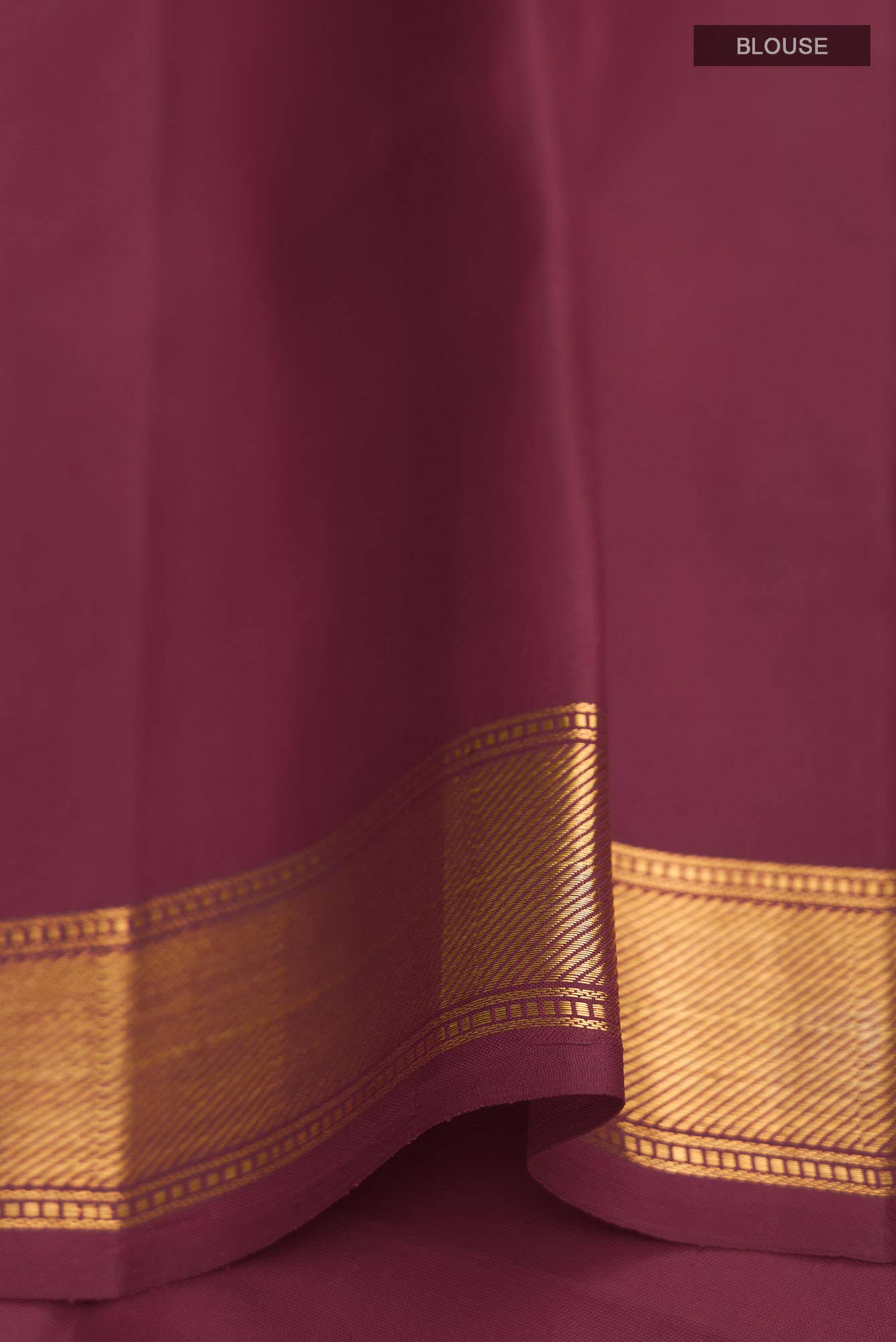 Ramya-Maroon Kanchipuram Silk Saree - Image 8