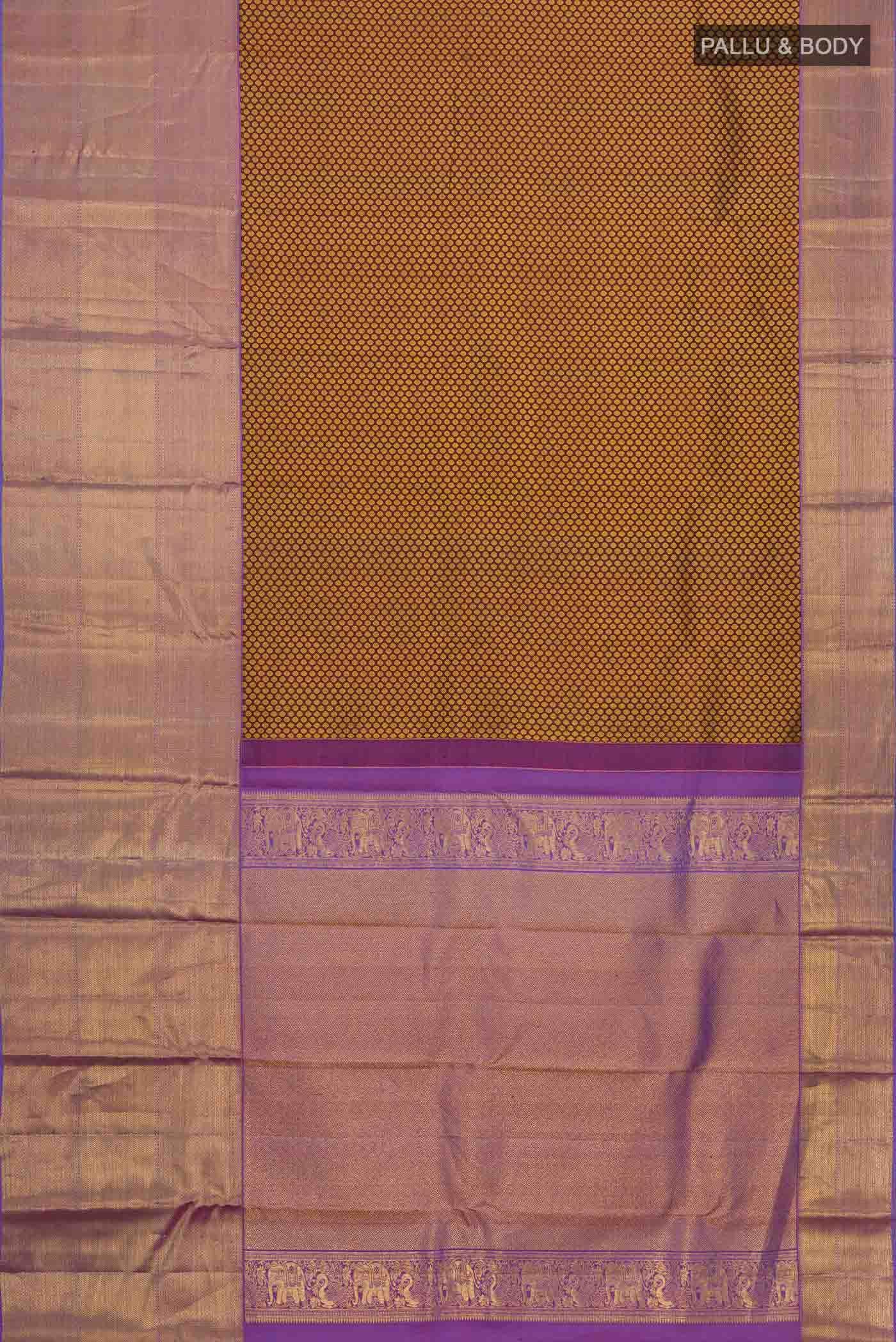 Maroon Kanchipuram Silk Saree - Image 4