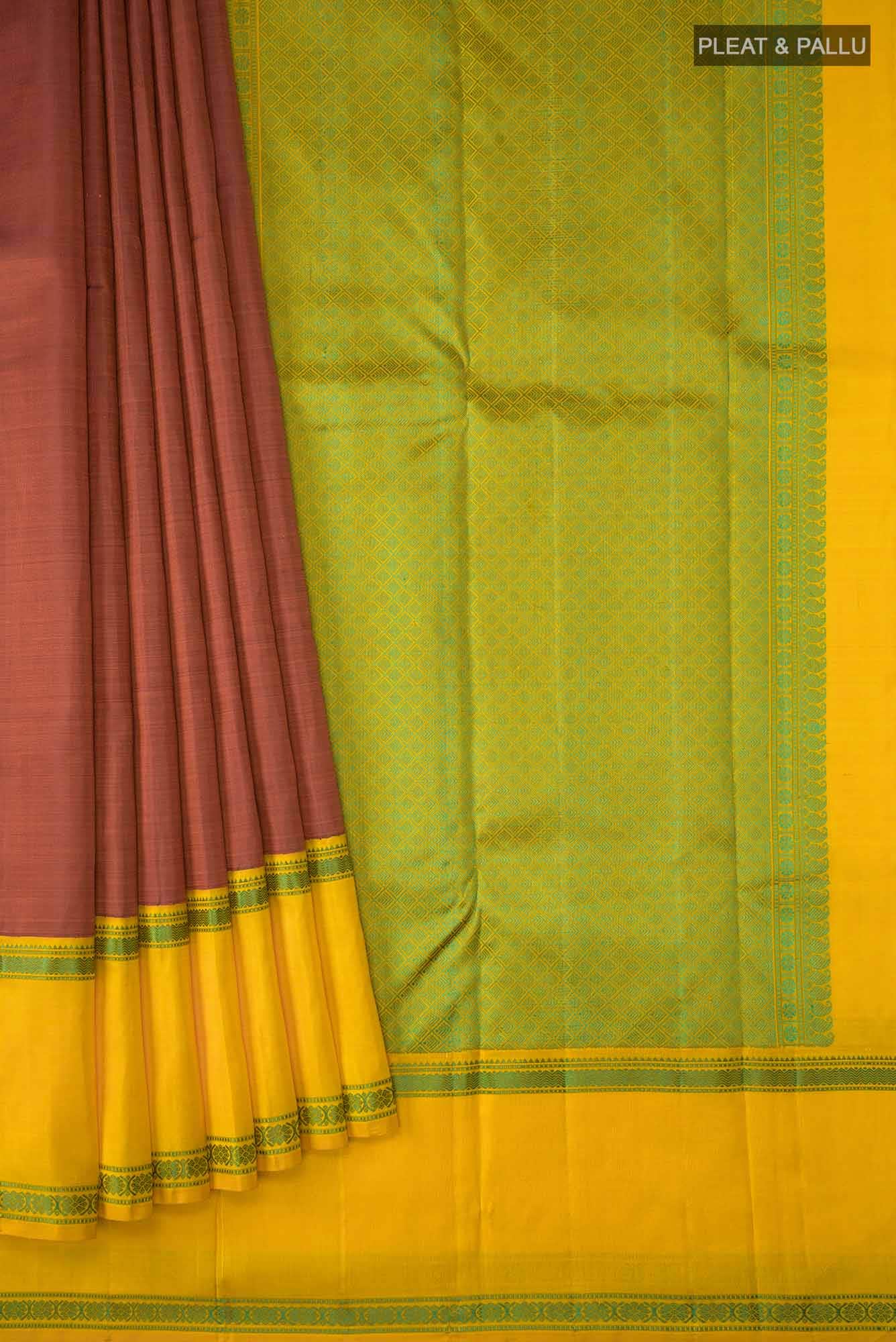 Maroon Kanchipuram Silk Saree - Image 2