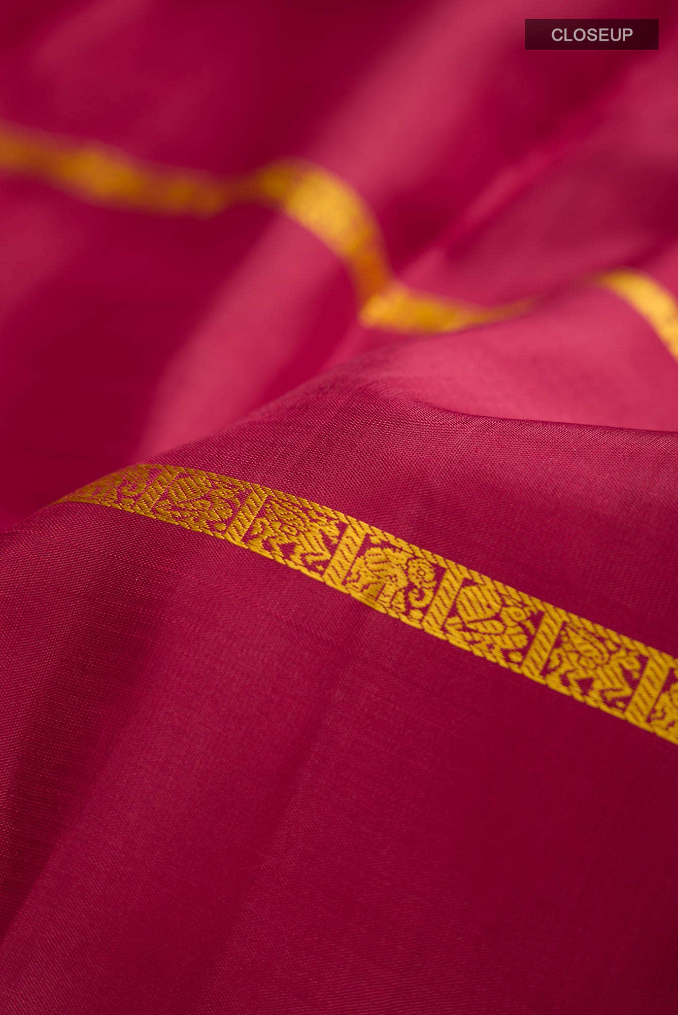 Maroon Kanchipuram Silk Saree - Image 3
