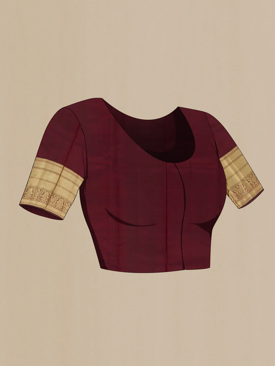 Coffee Brown Kanjivaram Silk Saree - Image 2