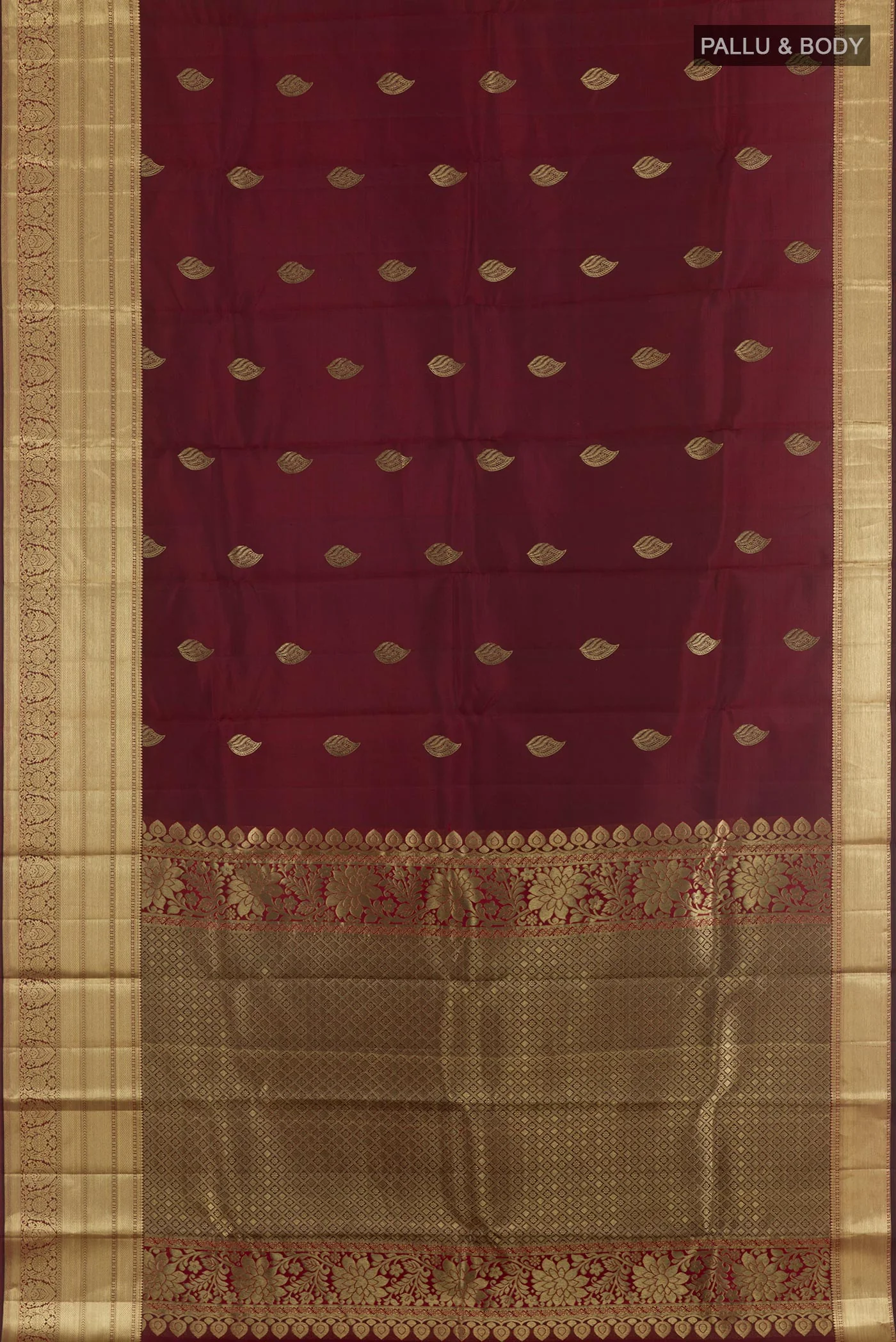 Coffee Brown Kanjivaram Silk Saree - Image 3