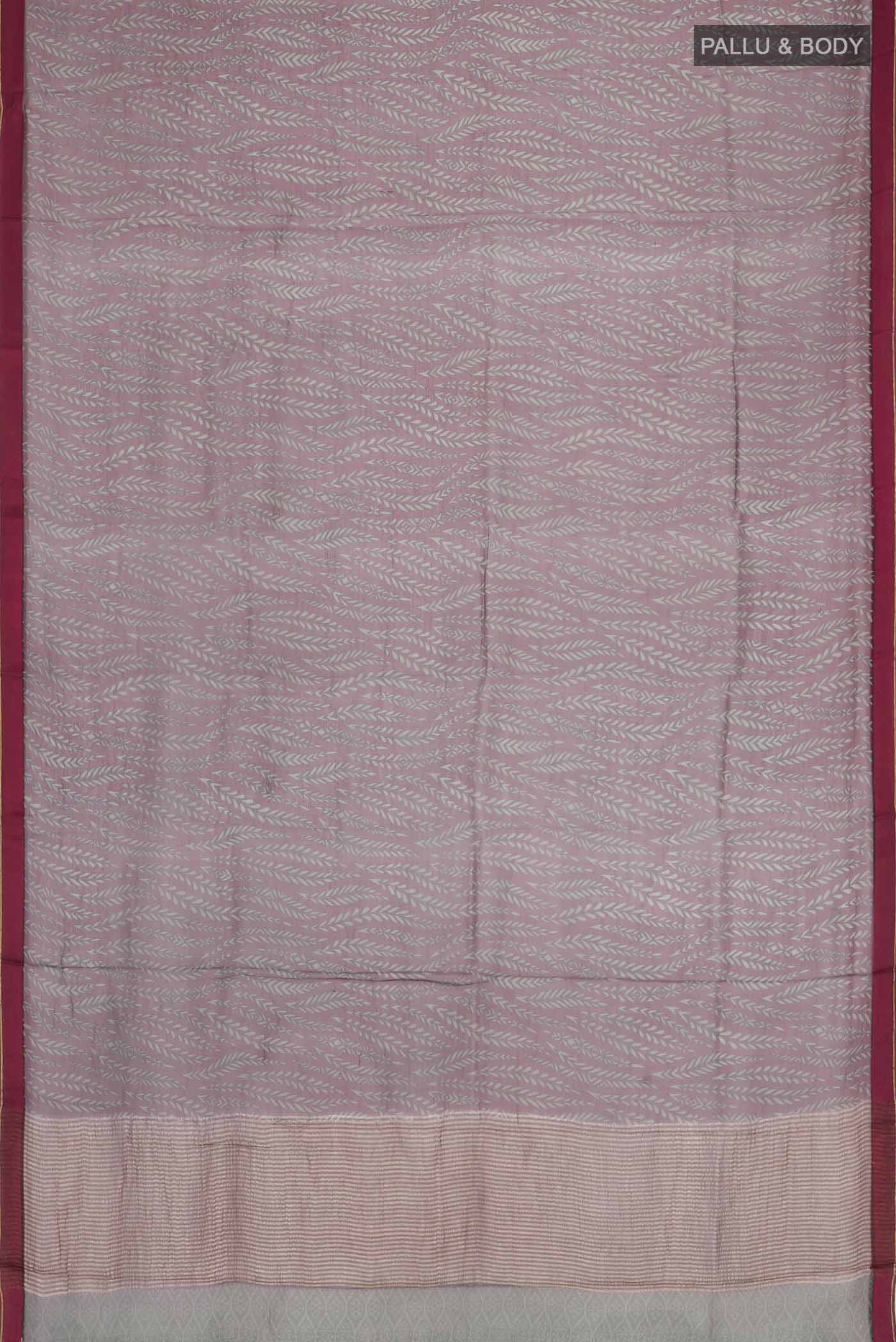 Coffee Brown Mysore Chiffon Saree - Image 5