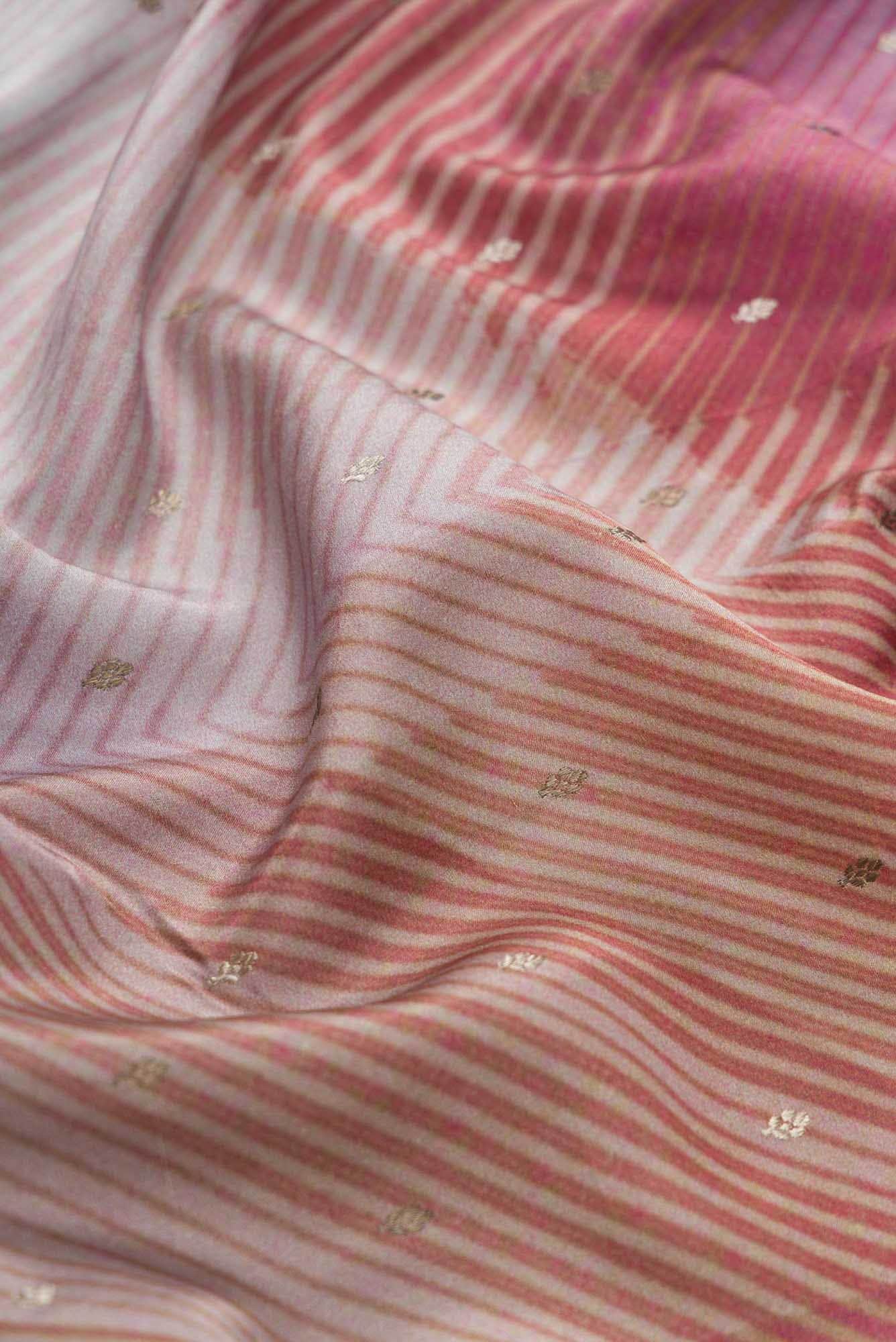 Multi Color Mysore Crepe Saree - Image 3