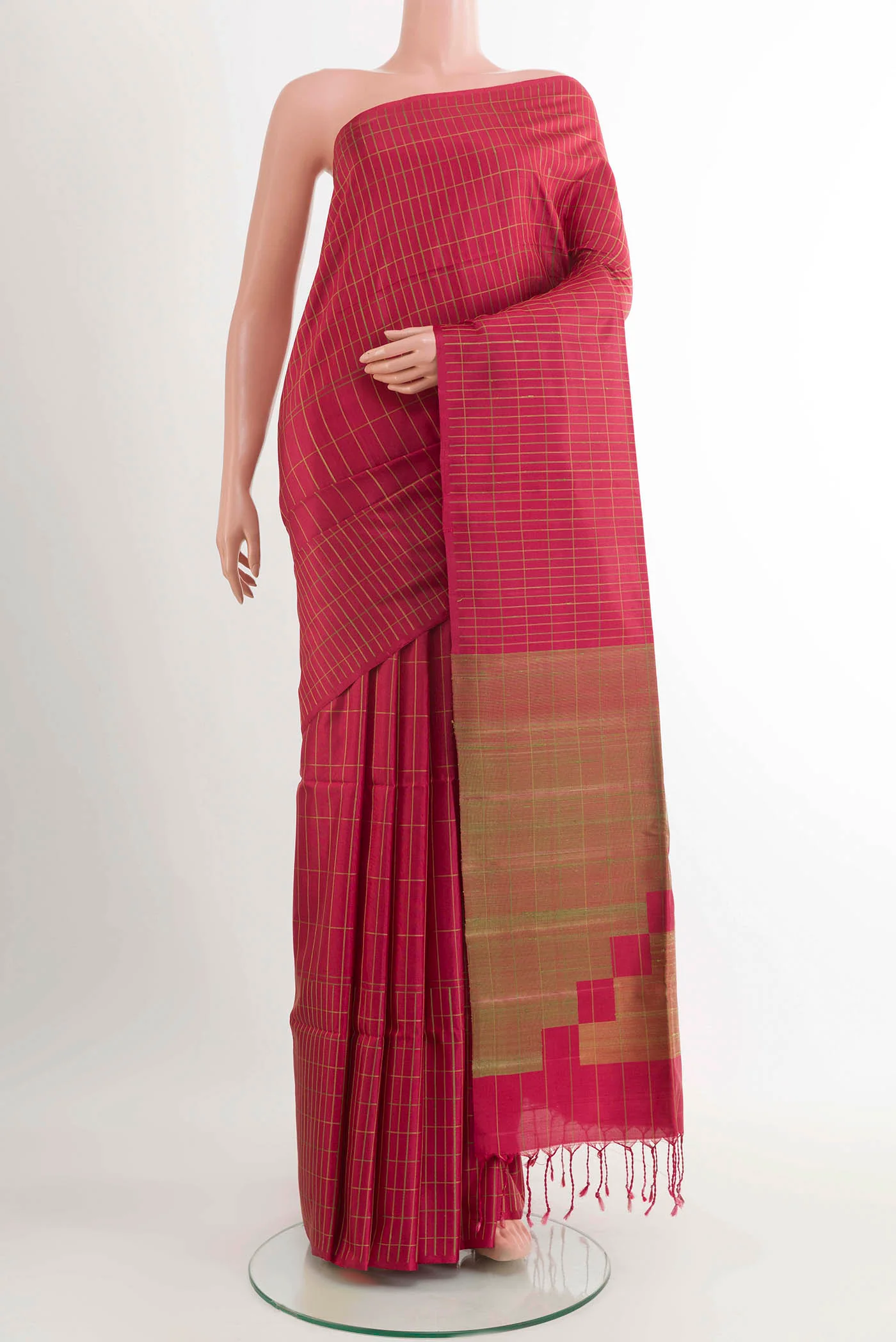 Maroon Soft Silk Saree