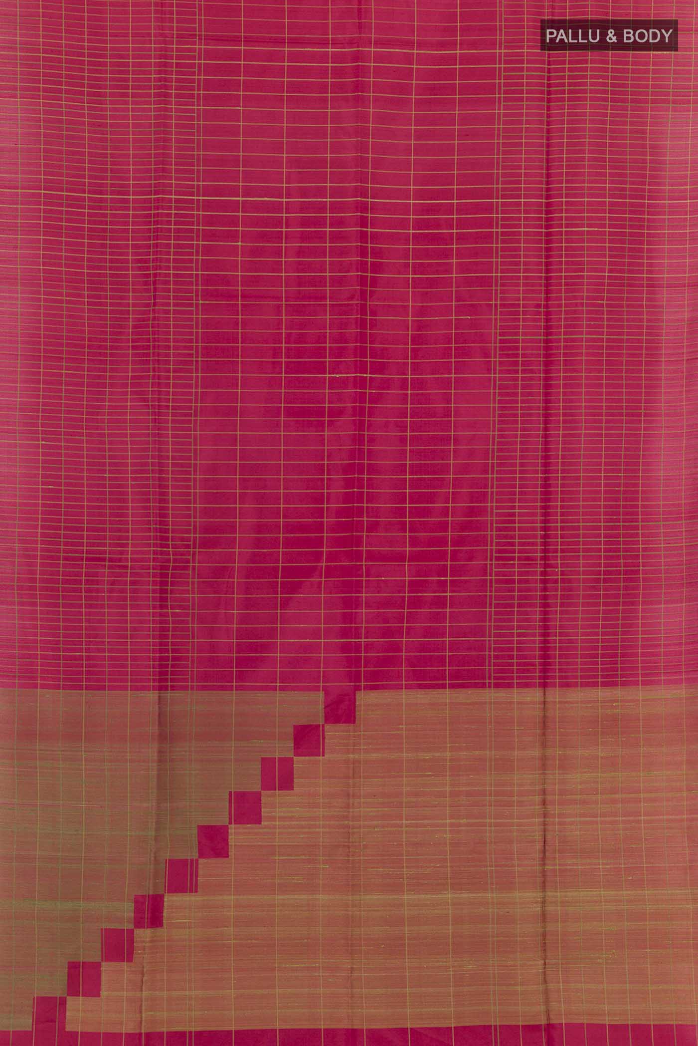 Maroon Soft Silk Saree - Image 4