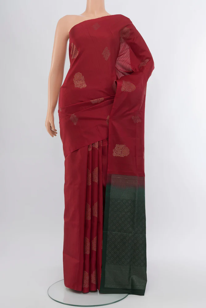 Maroon Soft Silk Saree