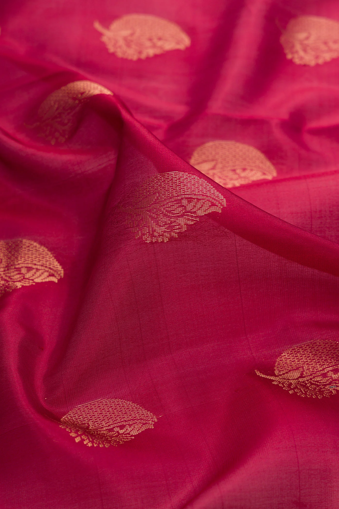 Maroon Soft Silk Saree - Image 2