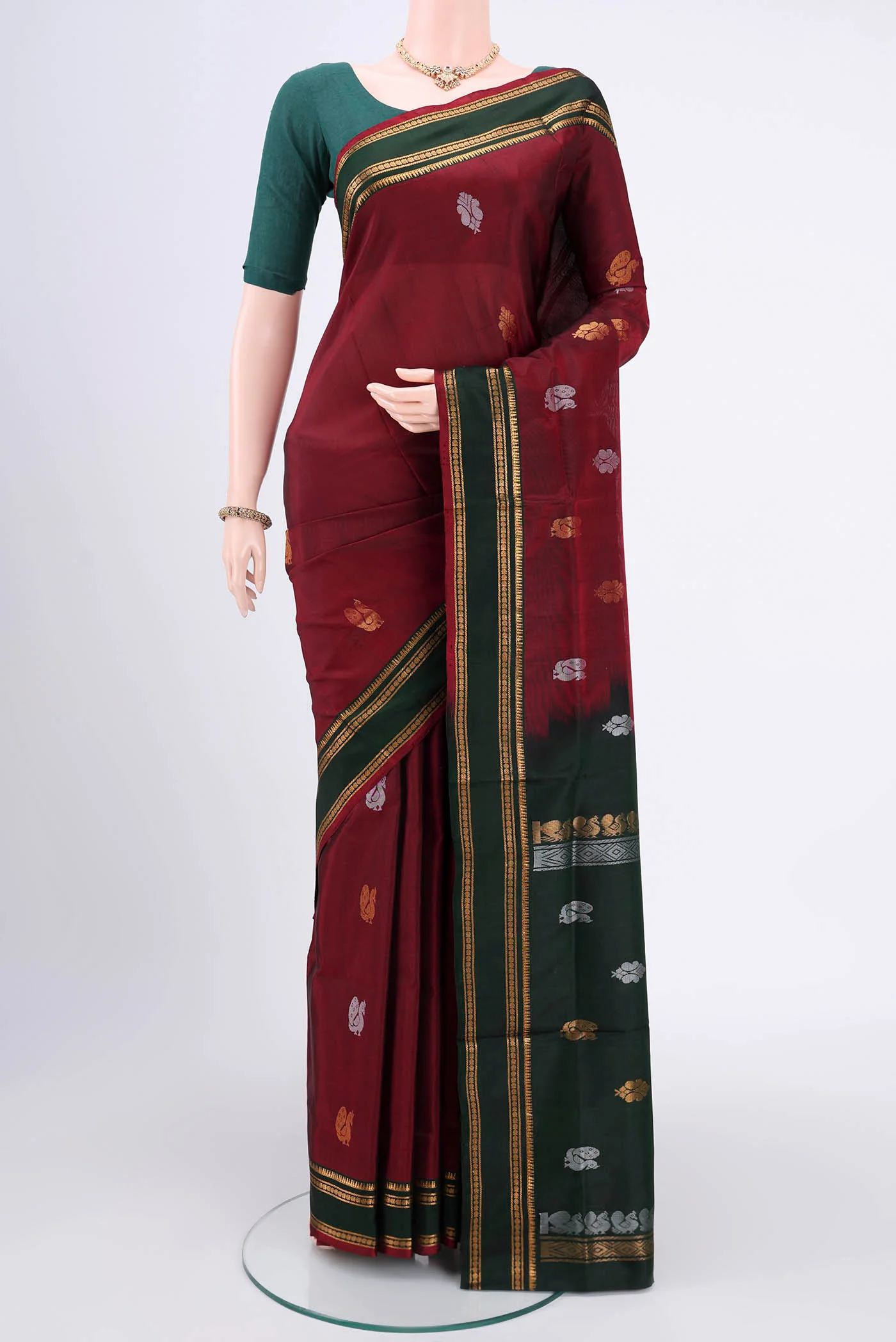 Maroon Uppada Silk Saree